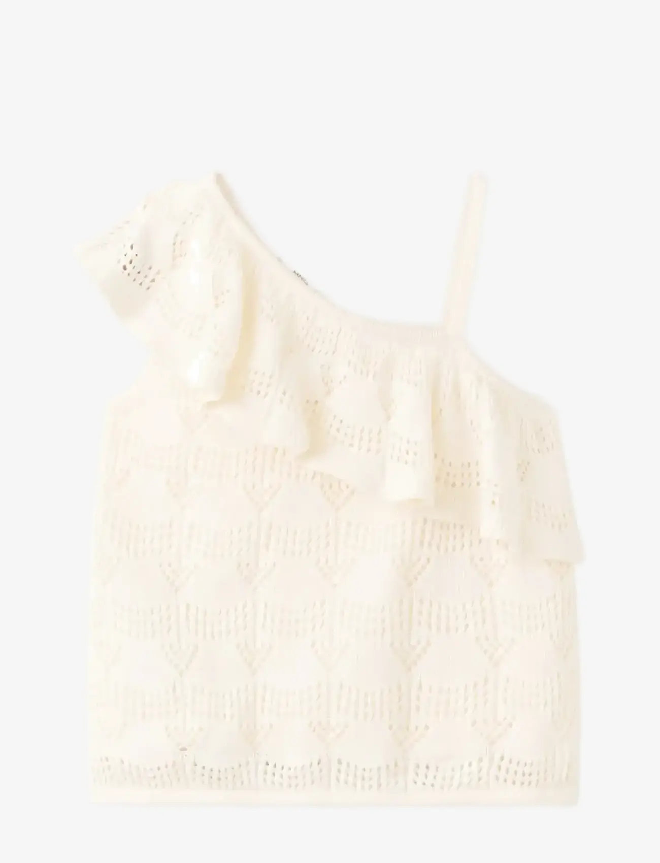 Mango - Off-the-shoulder frill top - Ærmeløs undertrøje - natural white - 0