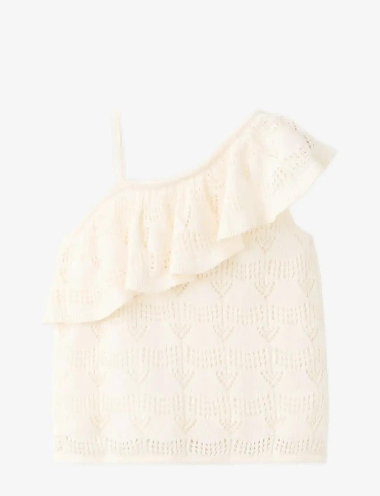 Mango - Off-the-shoulder frill top - Ærmeløs undertrøje - natural white - 1