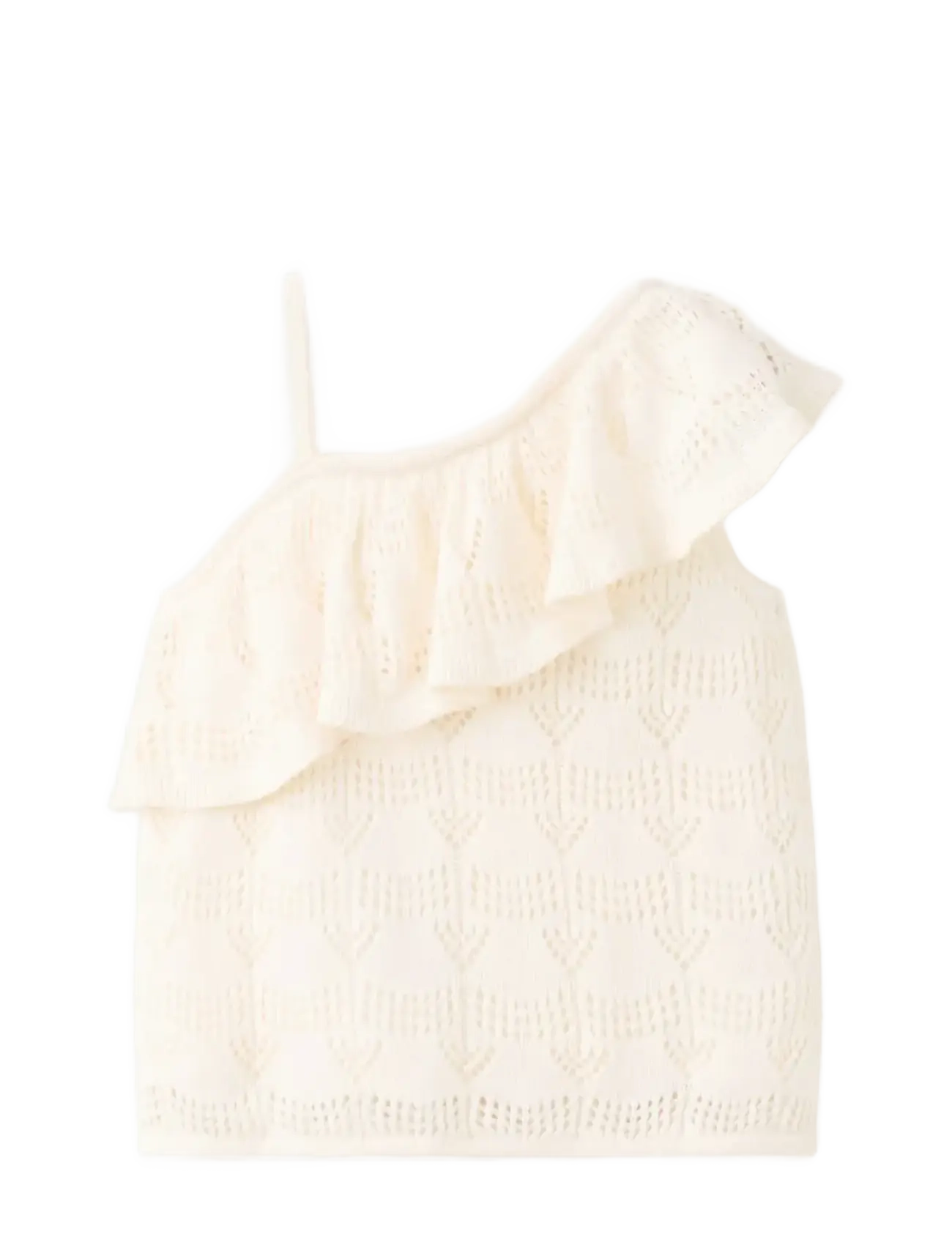 Mango - Off-the-shoulder frill top - Ærmeløs undertrøje - natural white - 1