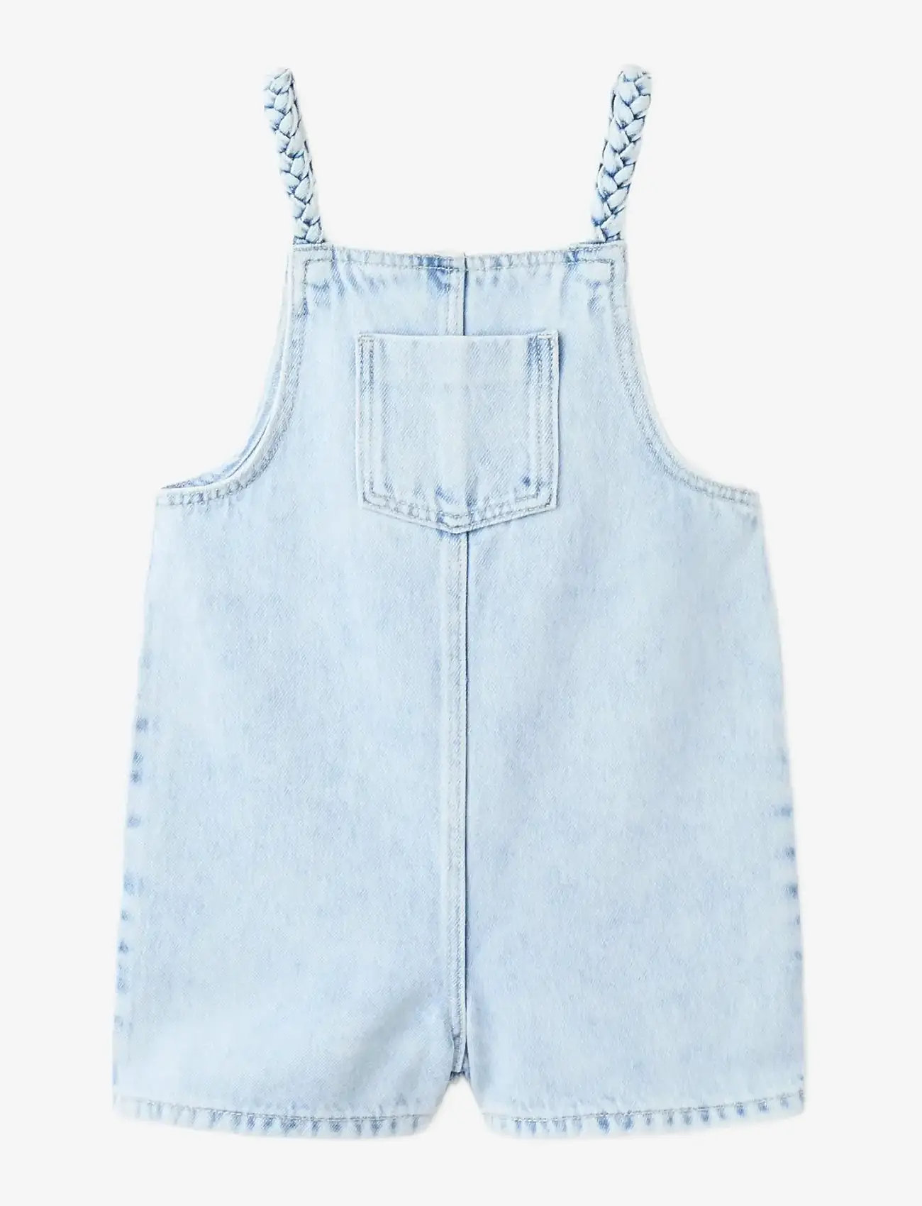 Mango - Denim jumpsuit short - byxdress - open blue - 0