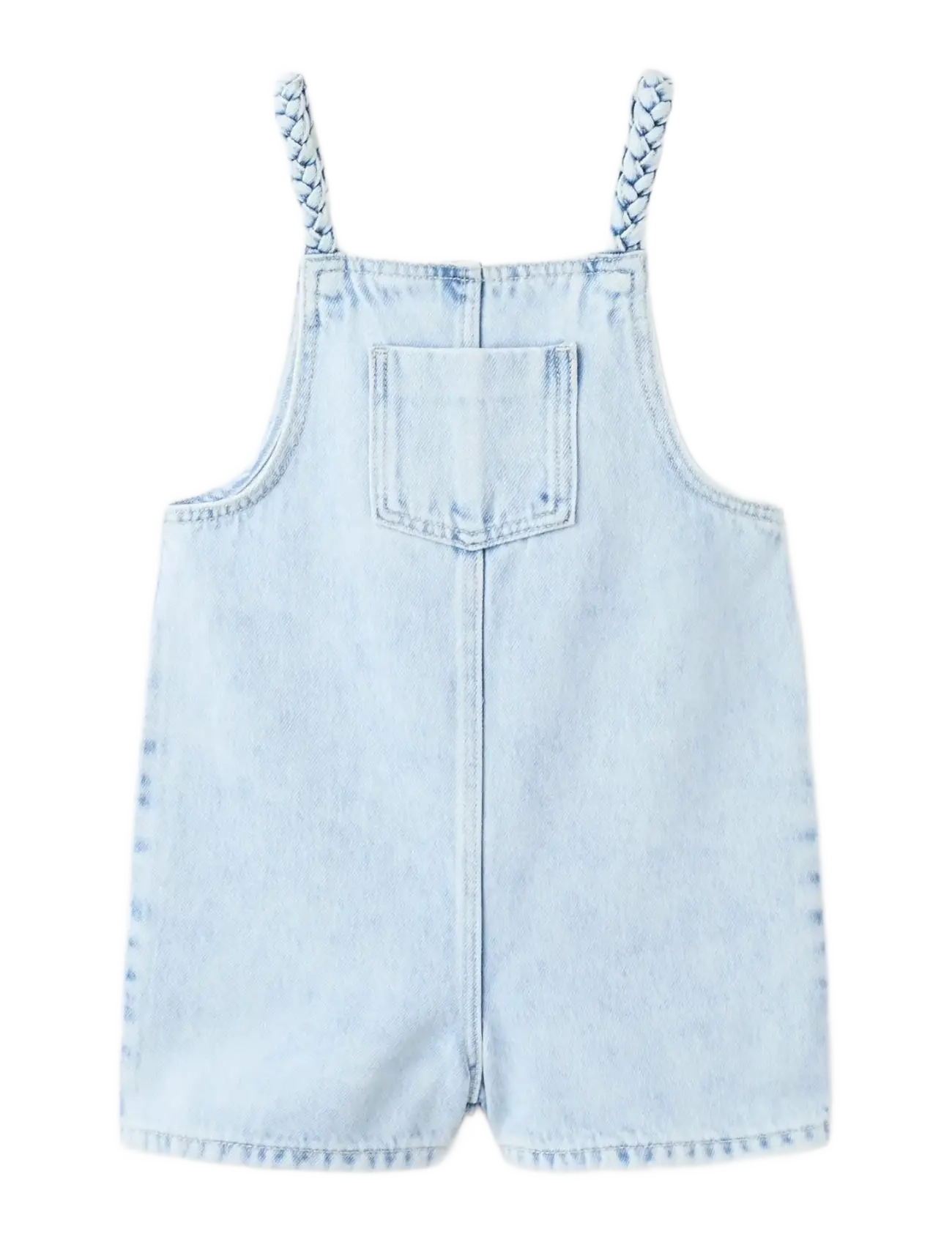 Mango Denim jumpsuit short - Baby 0-2 år - OPEN BLUE / blue