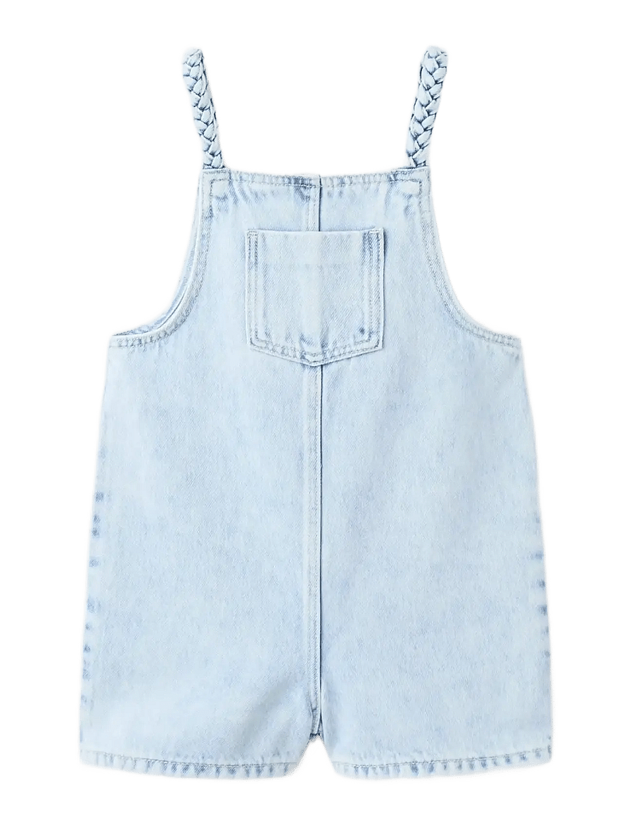 Mango - Denim jumpsuit short - buksedragter - open blue - 0