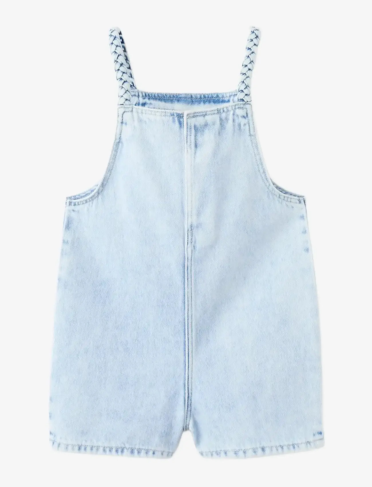 Mango - Denim jumpsuit short - byxdress - open blue - 1