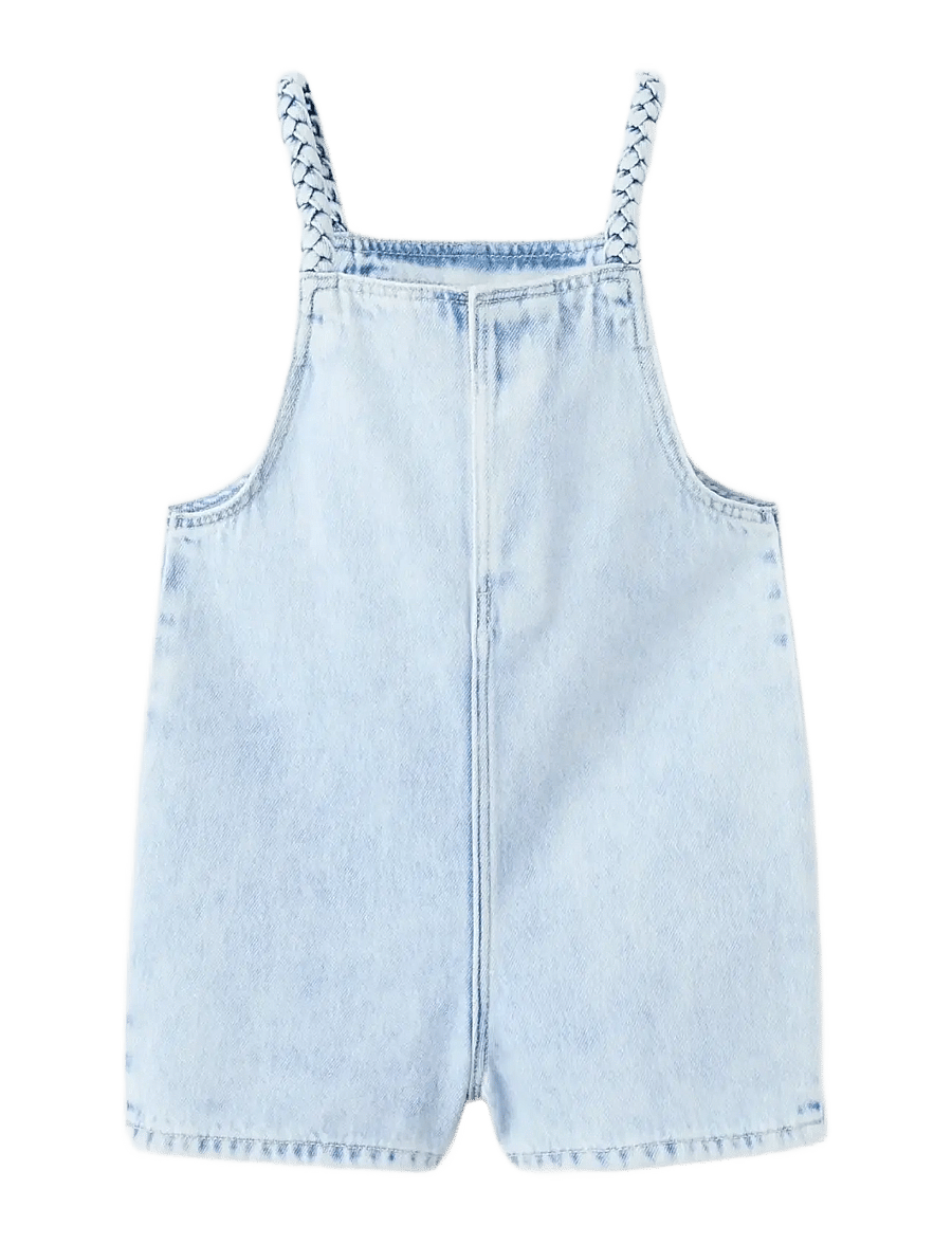 Mango - Denim jumpsuit short - buksedragter - open blue - 1