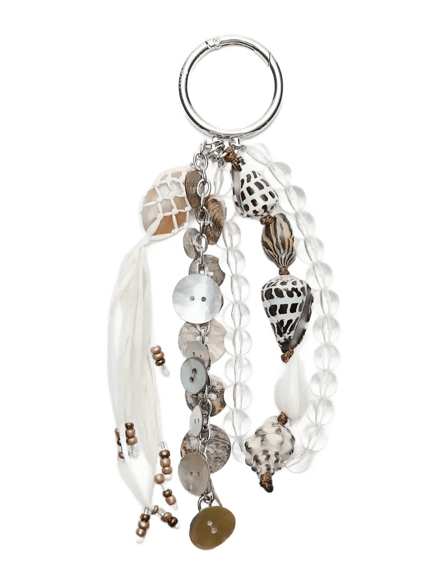 Mango - Keyring with combined shells - nøgleringe & bag charms - lt pastel grey - 0