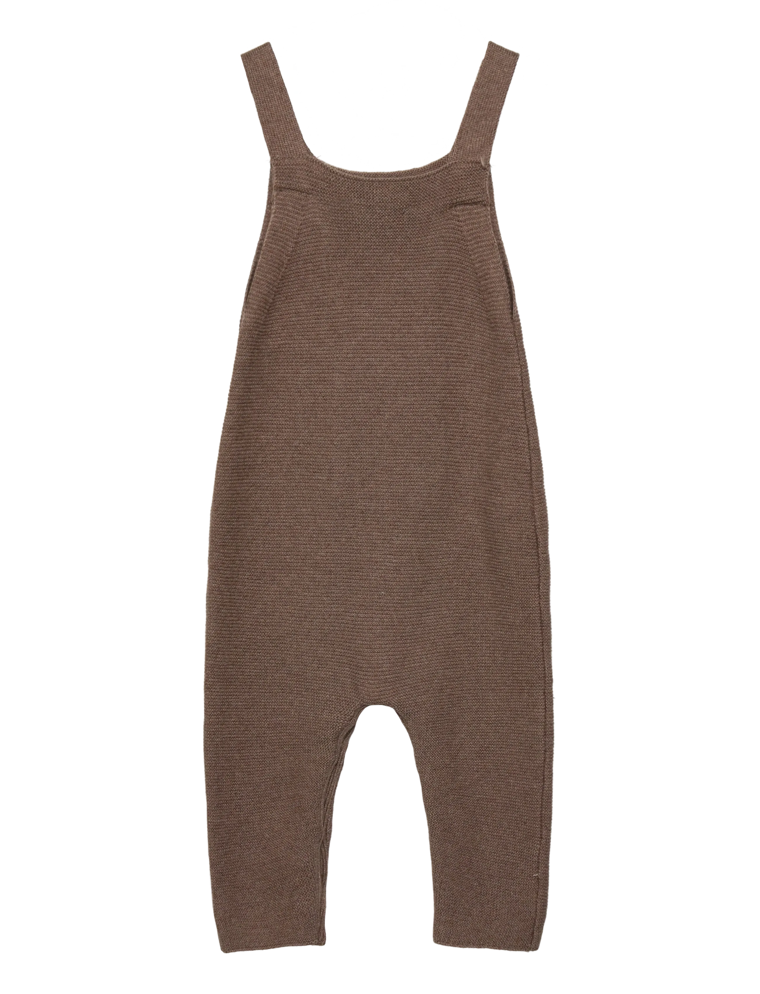 Mango - Long knitted dungarees - byxdress - medium brown - 1