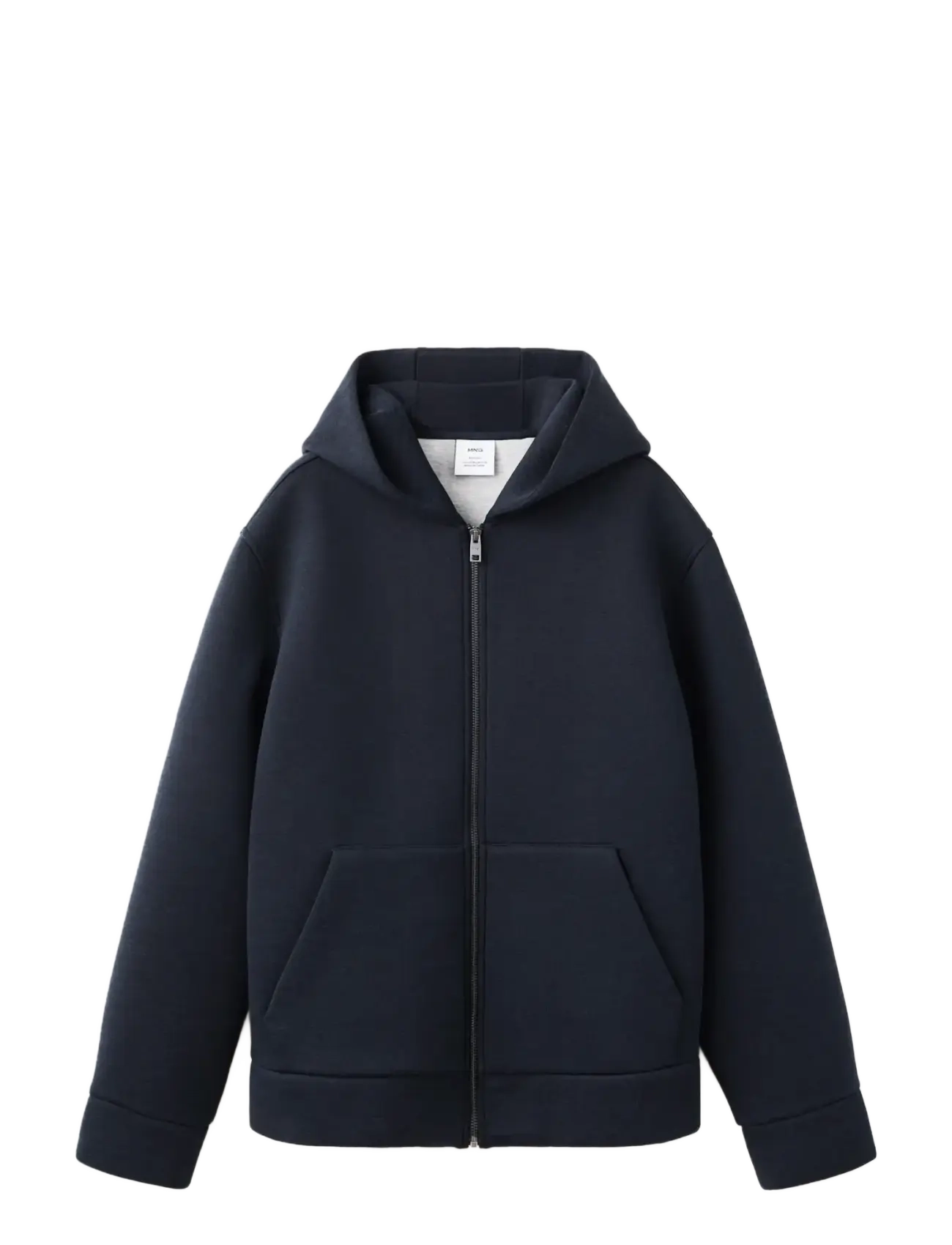 Mango Neoprene effect zip-up sweatshirt - Sweatshirts & hættetrøjer - NAVY / navy