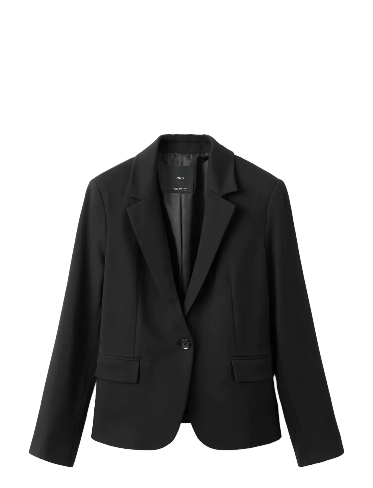 MANGO Fitted Anzug Blazer Schwarz - 38 - Damen