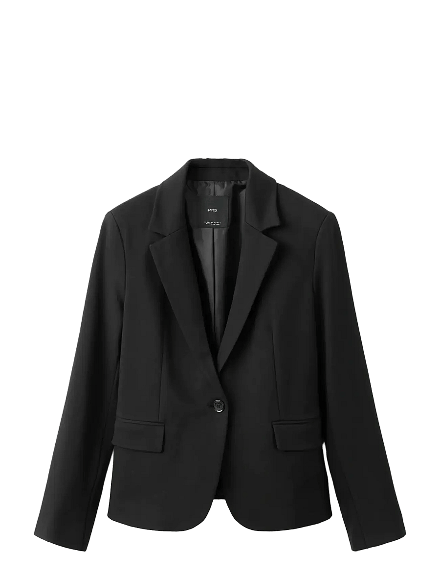 Mango - Fitted suit blazer - yksiriviset bleiserit - black - 1