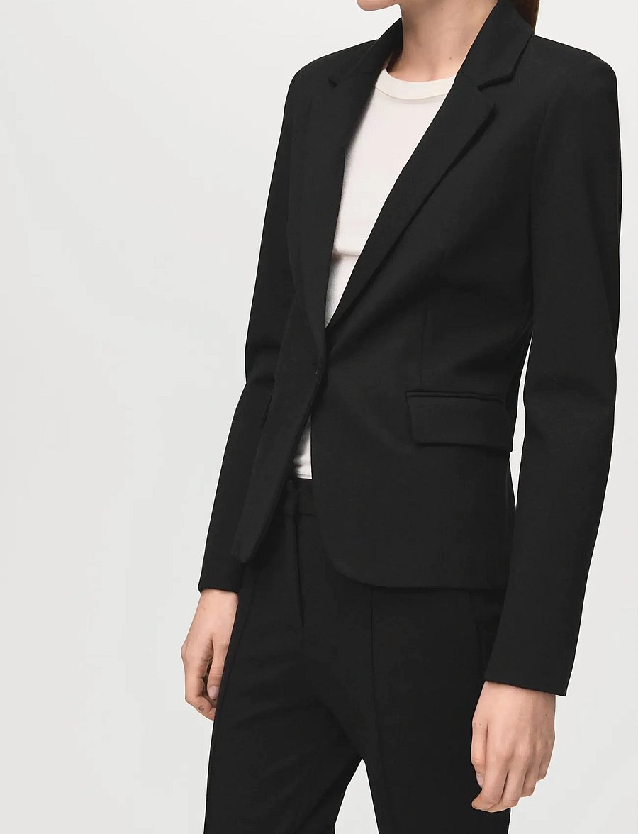 Mango - Fitted suit blazer - yksiriviset bleiserit - black - 0