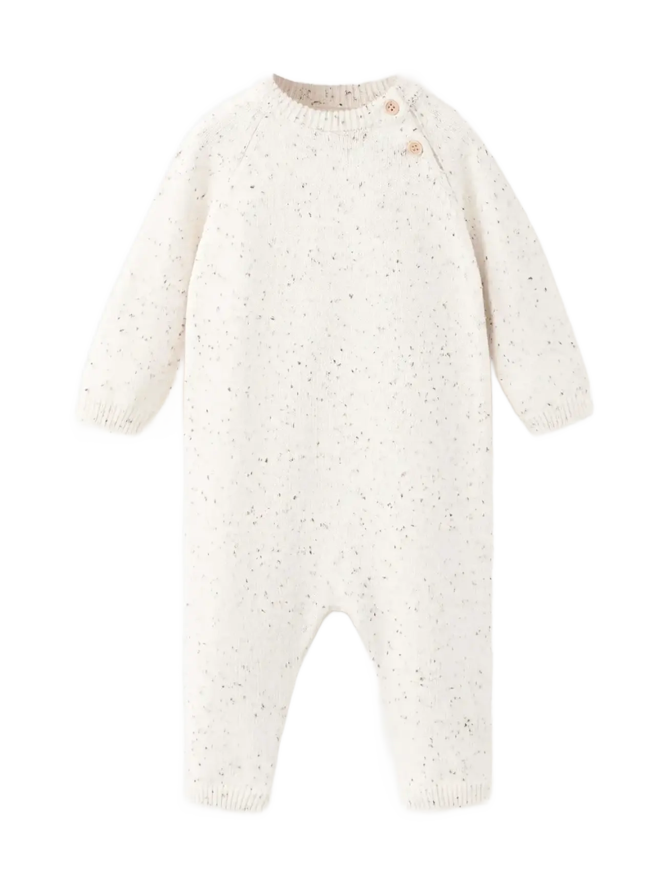 MANGO Strick Long Jumpsuit Beige - 1-3M - Kinder