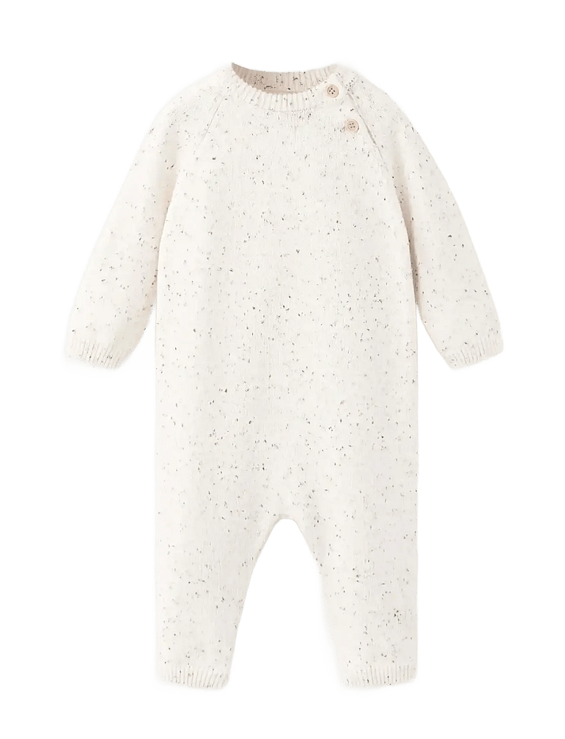 Mango - Knitted long jumpsuit - light beige - 0
