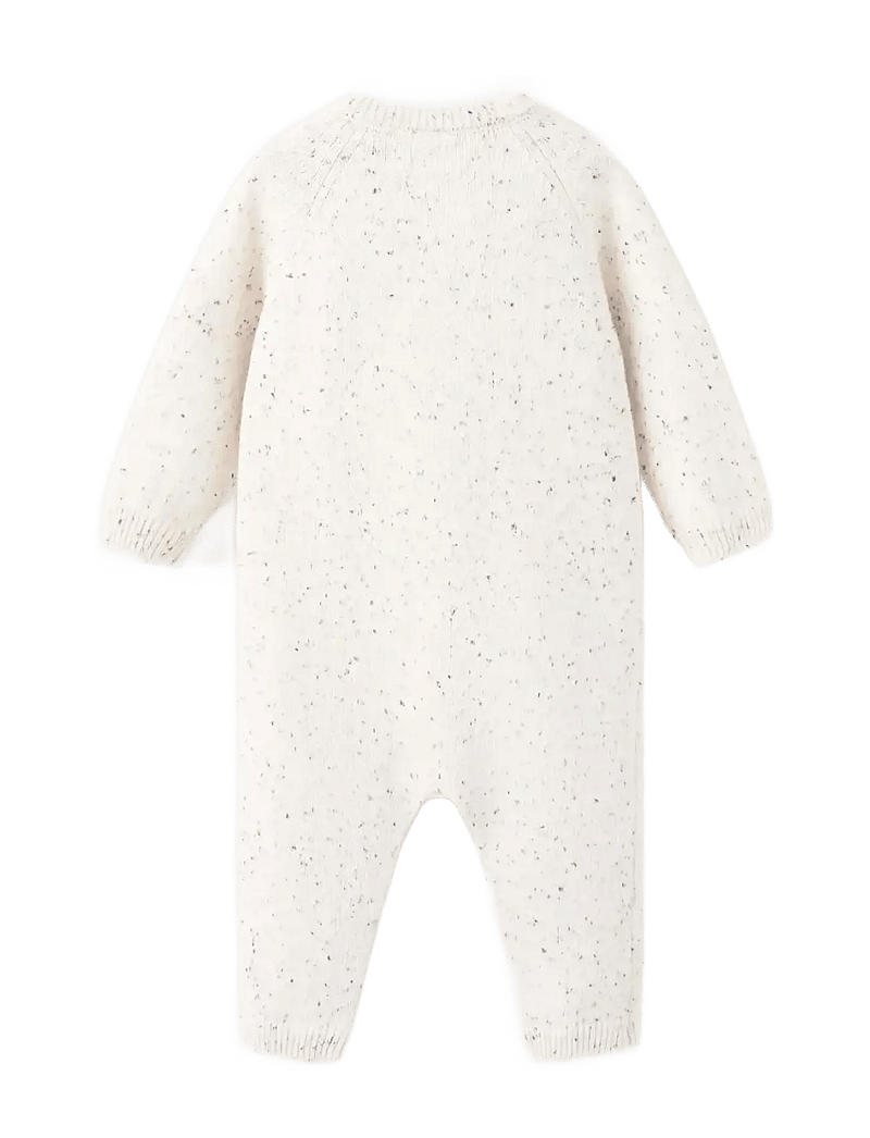 Mango - Knitted long jumpsuit - light beige - 1