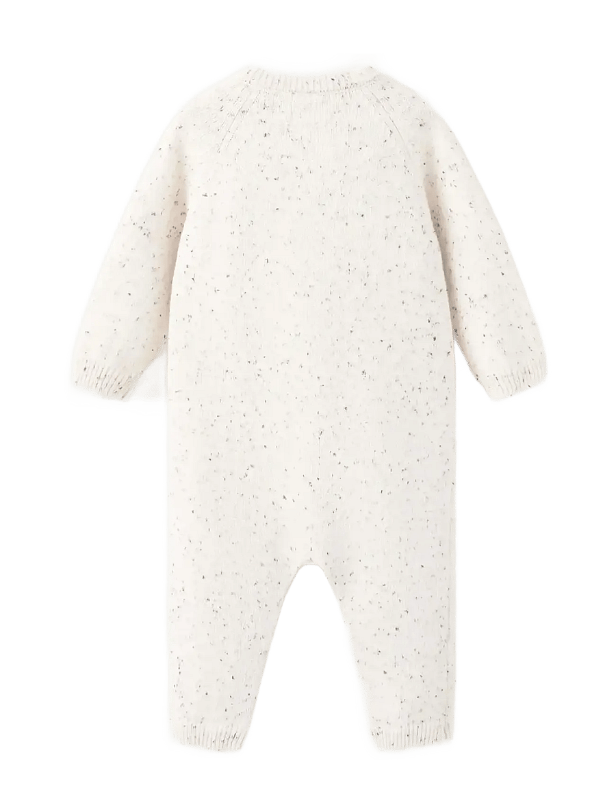 Mango - Knitted long jumpsuit - haalarit - light beige - 1
