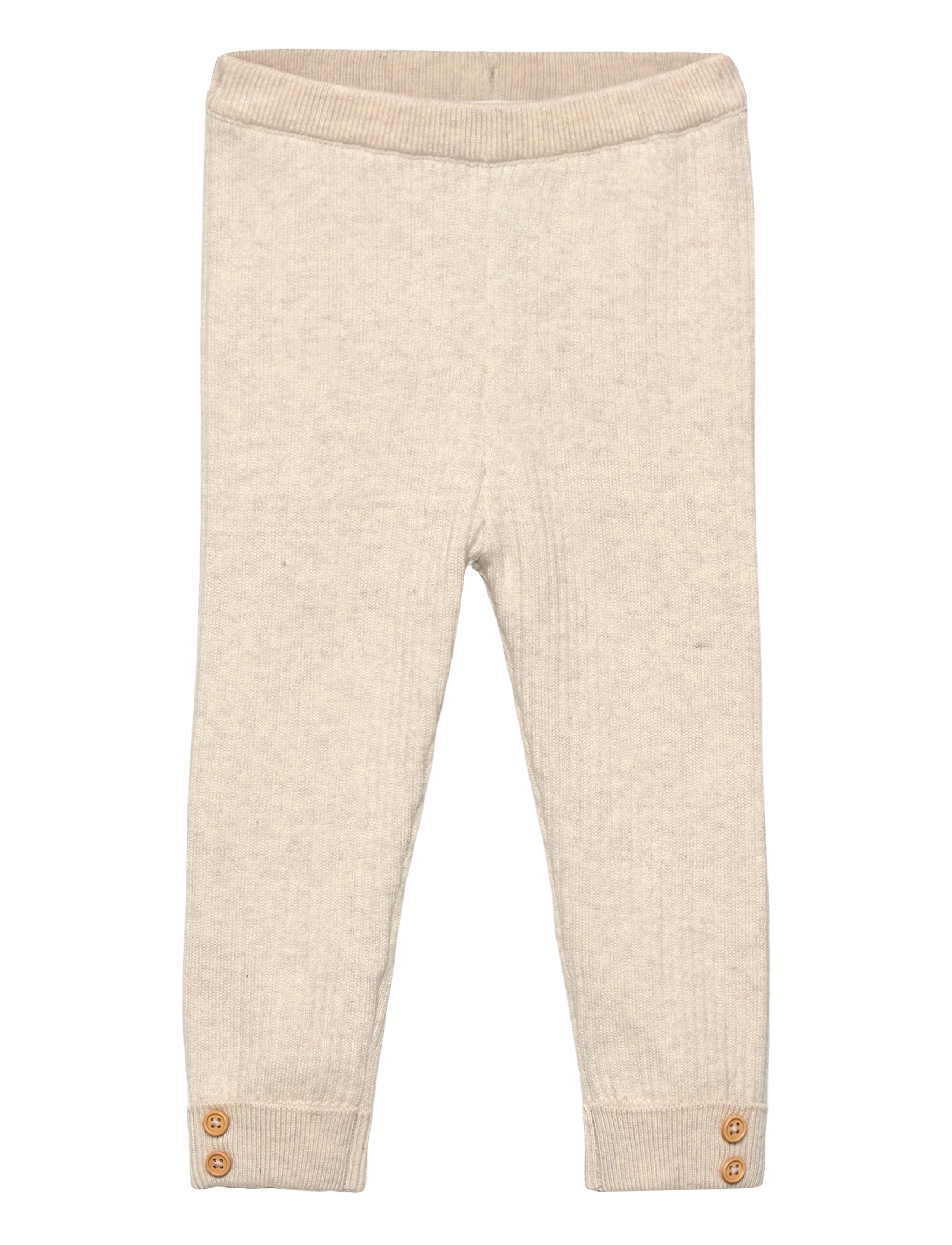 Mango Ribbed knitted leggings - Mango - LT PASTEL BROWN / beige