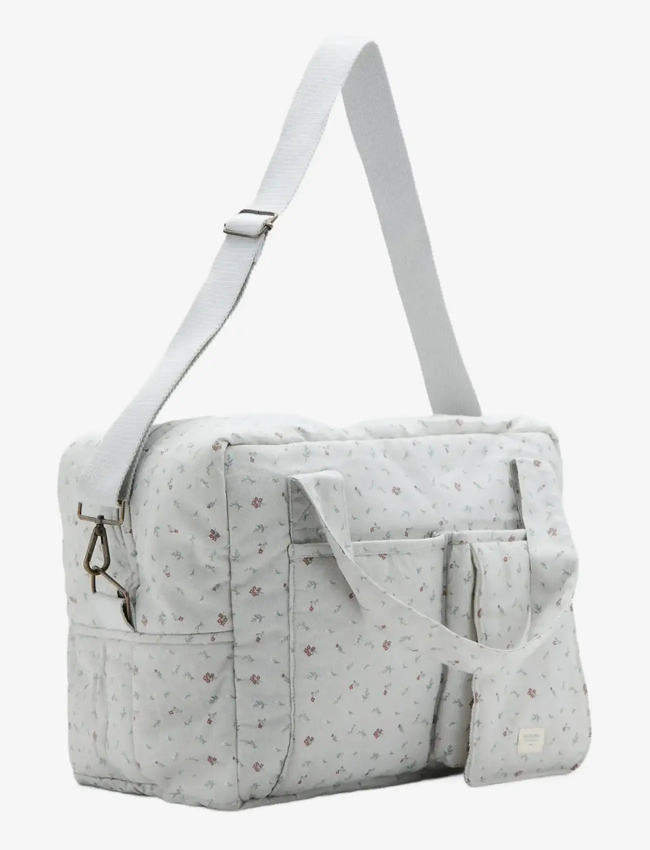 Mango - Maternity bag with flowers - pusletasker - grey - 1