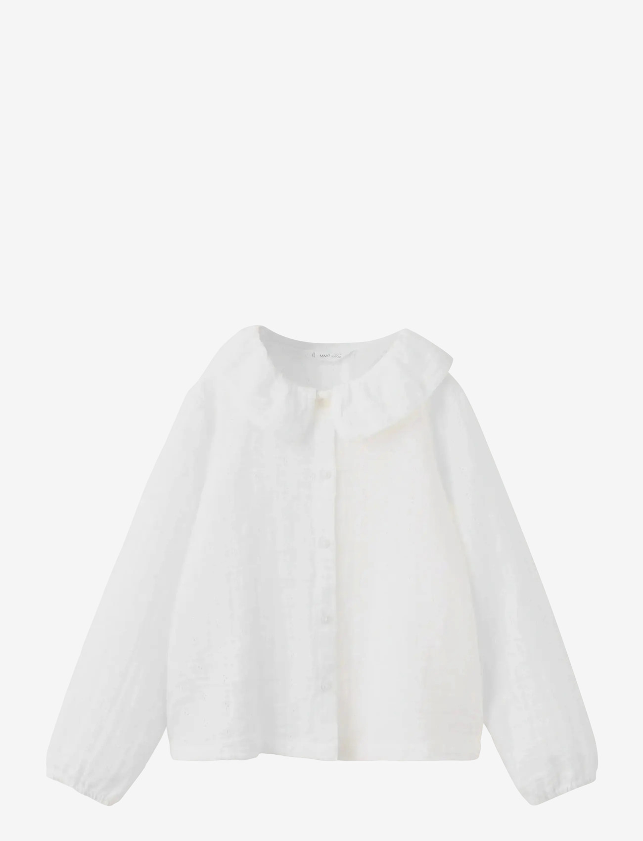 Mango - Blouse with Peter Pan collar - bluser & tunikaer - white - 1