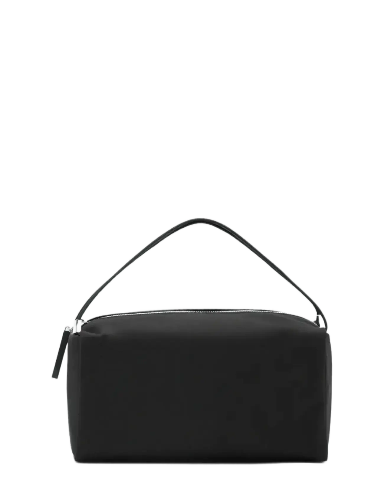 Mango Nylon handbag with double strap handles - Mango - BLACK / black