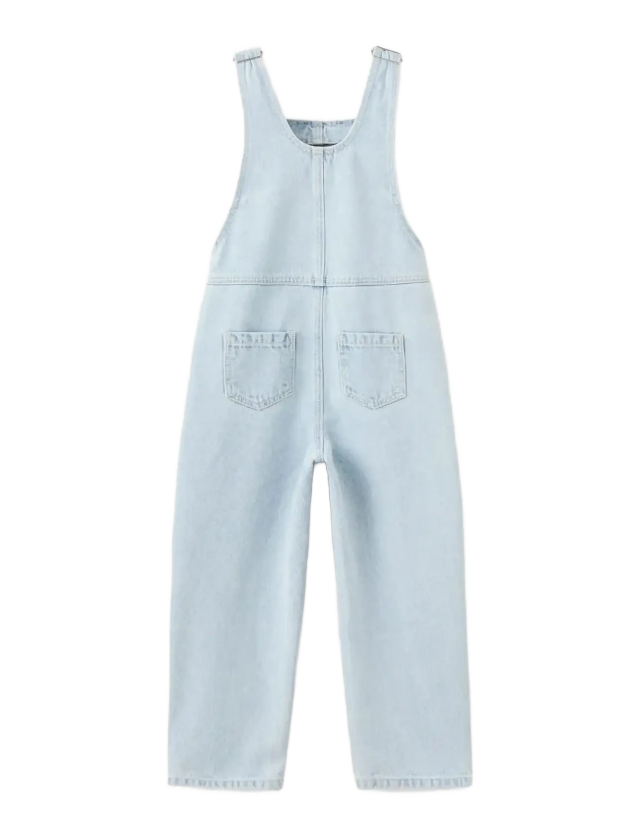 Mango - Long denim dungarees - overalls - open blue - 2