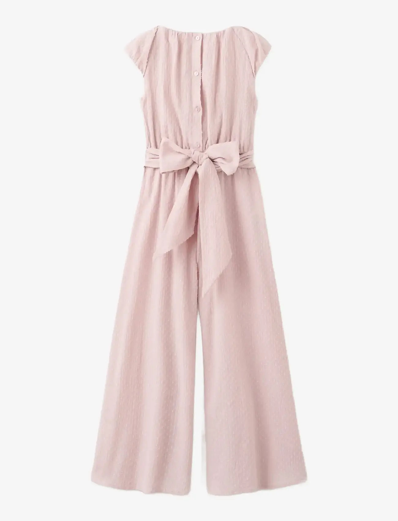 Mango - Bow long jumpsuit - buksedragter - pink - 2