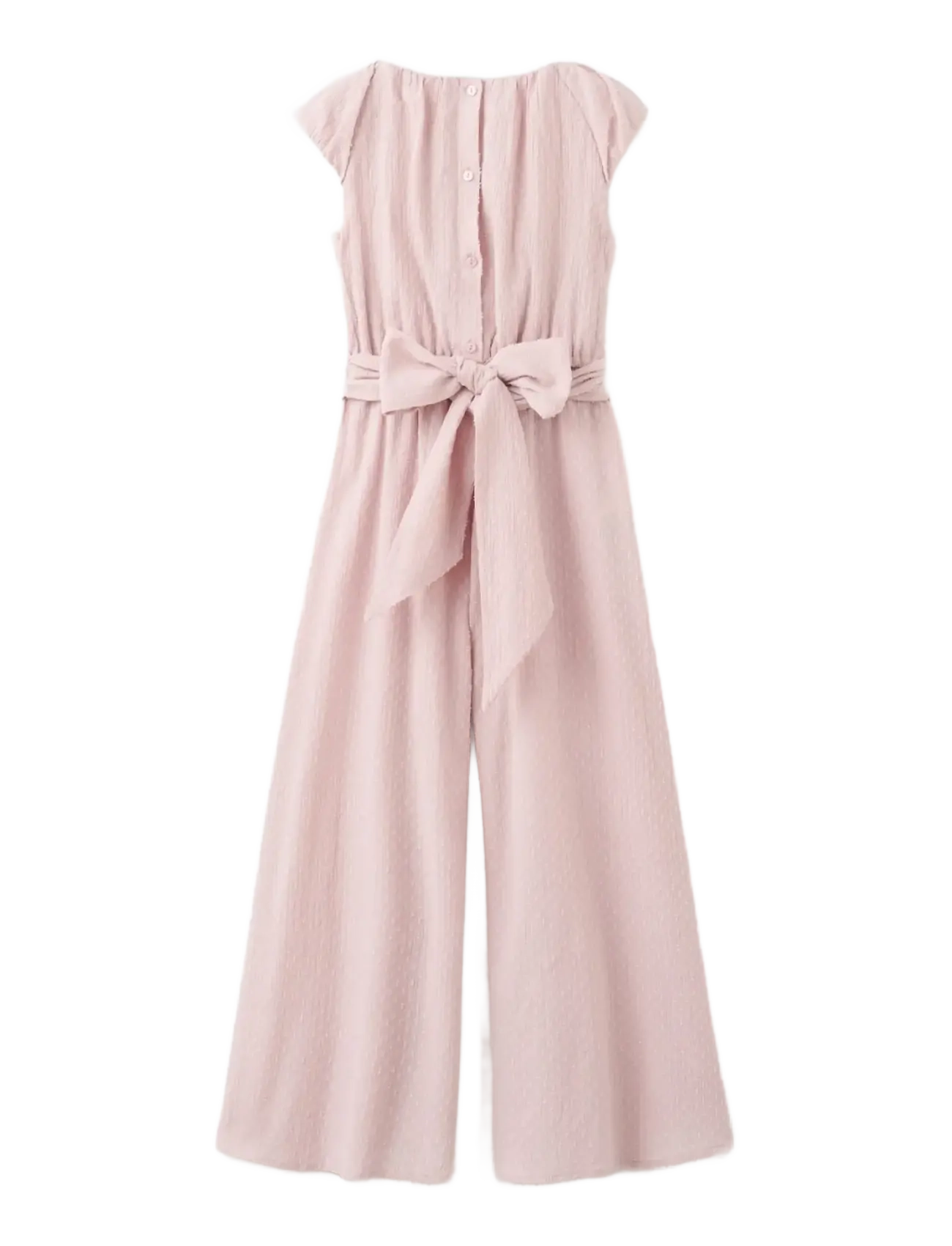Mango - Bow long jumpsuit - byxdress - pink - 2