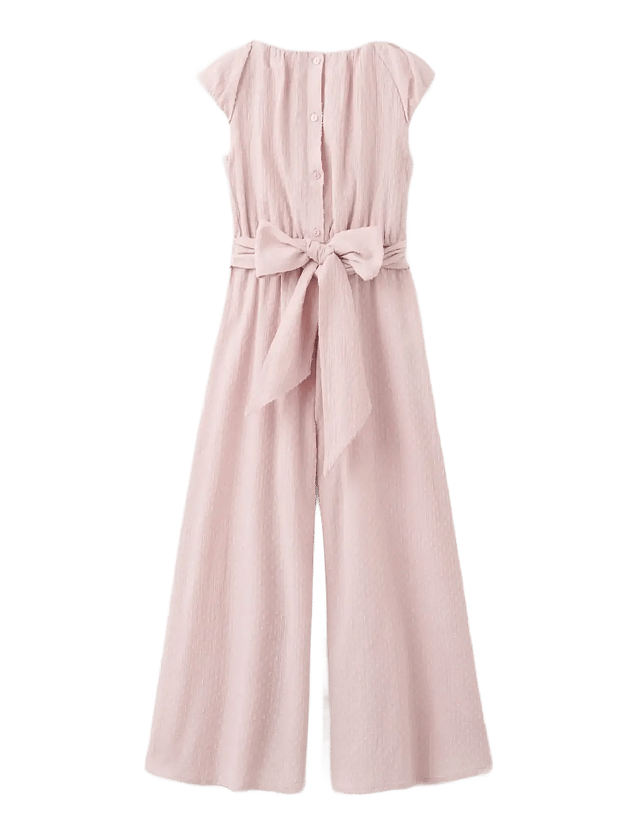 Mango - Bow long jumpsuit - byxdress - pink - 2