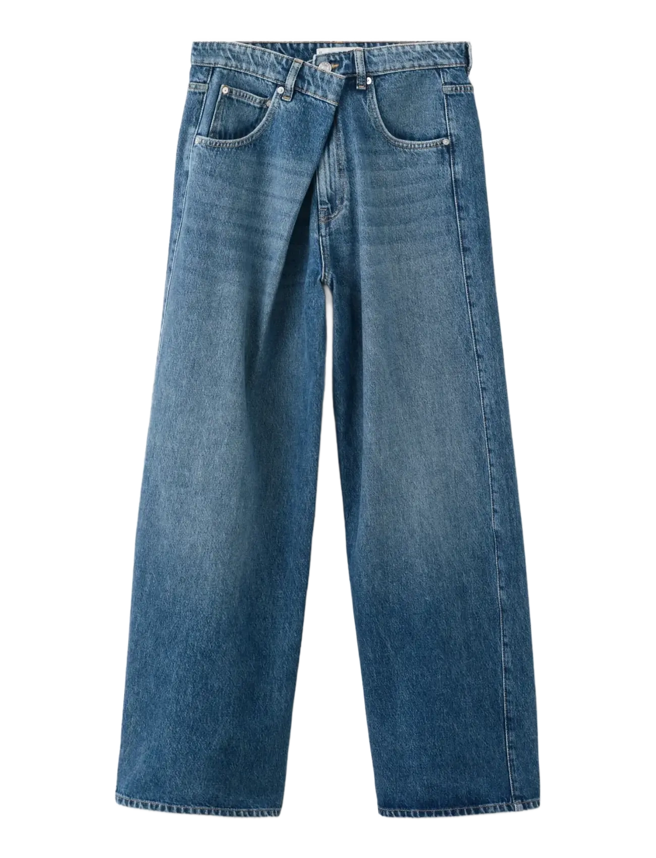 MANGO Mid-Rise Balloon Jeans Blau - 36 - Damen