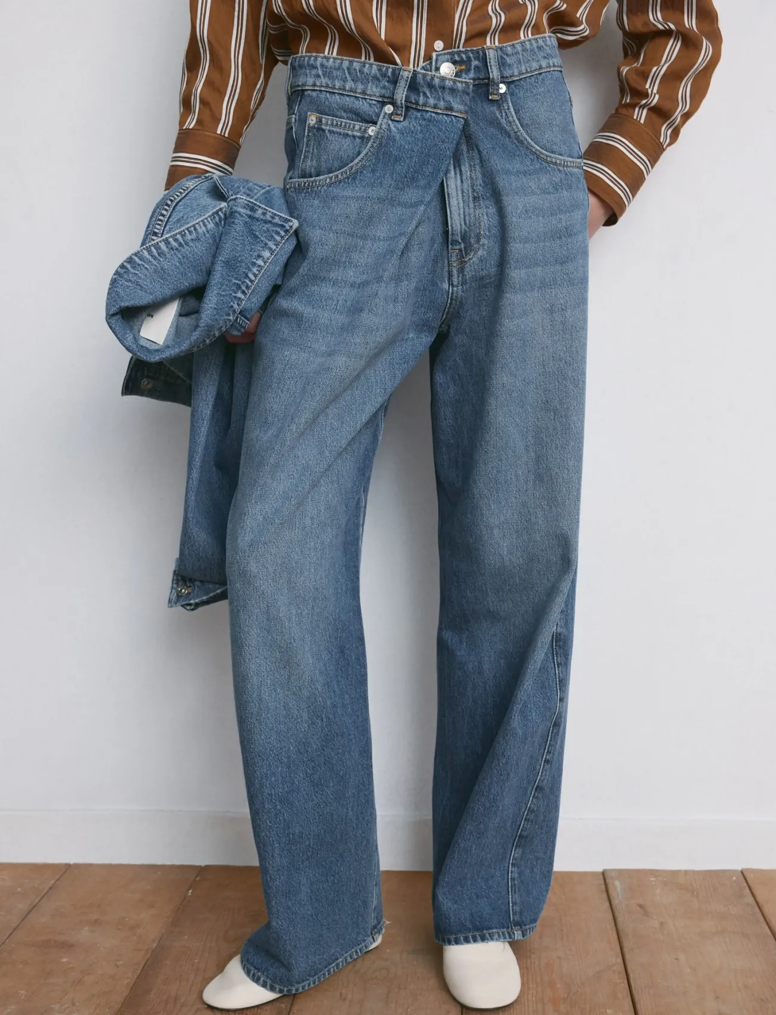 Mango Mid-rise balloon jeans - Denimklær - OPEN BLUE / blue