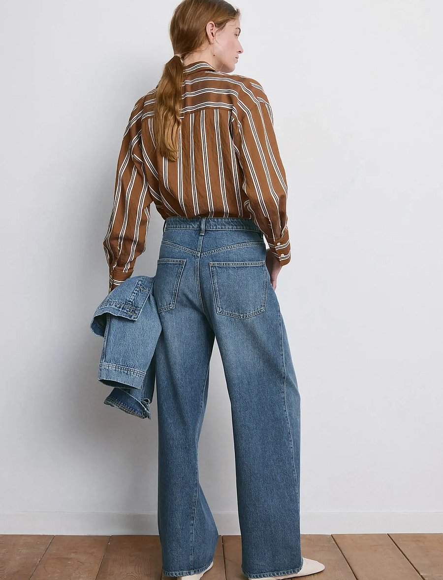 Mango - Mid-rise balloon jeans - barrel jeans - open blue - 2