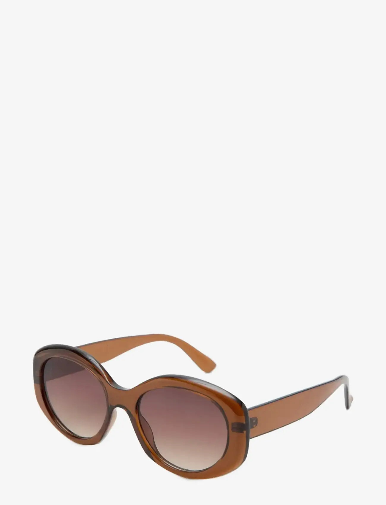 Mango - Squared frame sunglasses - fyrkantiga - brown - 1