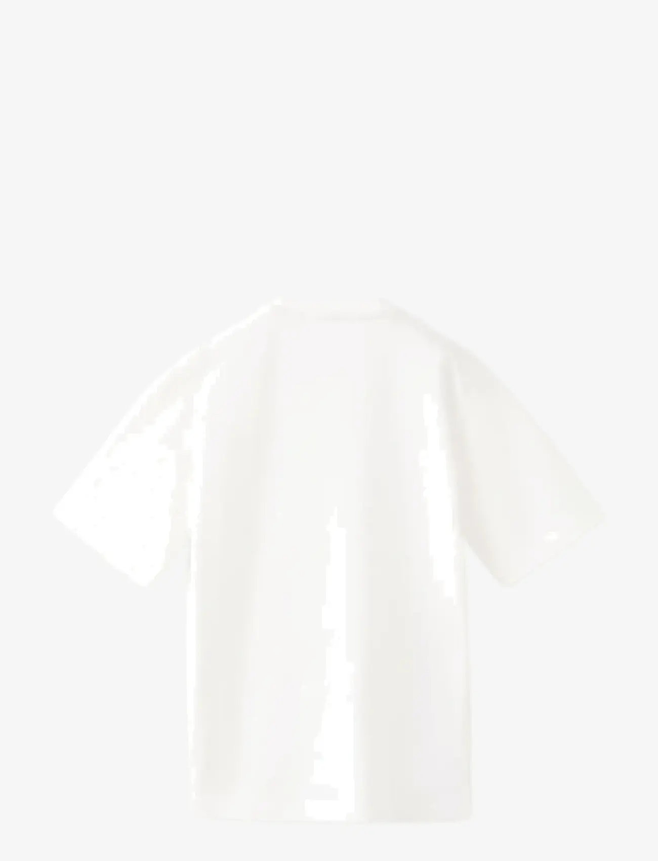 Mango - Printed cotton-blend t-shirt - sporttoppar - natural white - 1