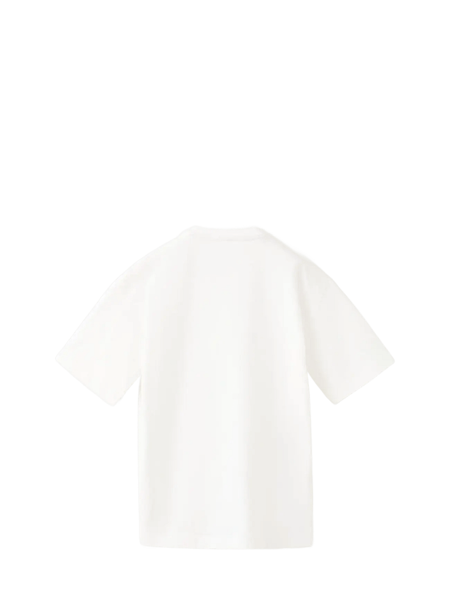 Mango - Printed cotton-blend t-shirt - kortärmade t-shirts - natural white - 1