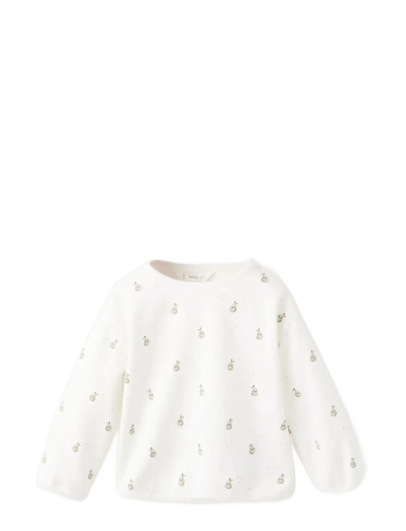 MANGO Printed Baumwolle Sweatshirt Weiß - 1-3M - Kinder