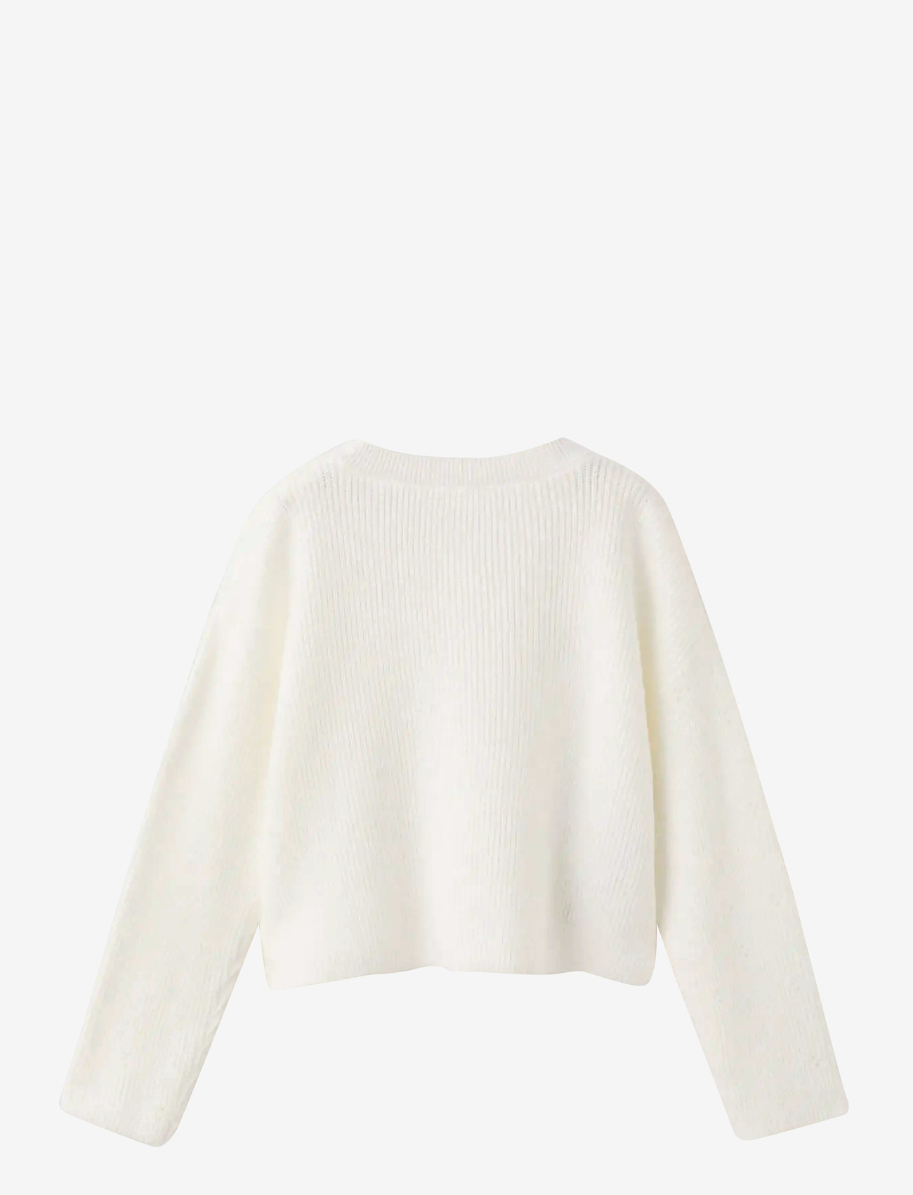Mango - Openwork detail knit cardigan - cardigans - natural white - 1