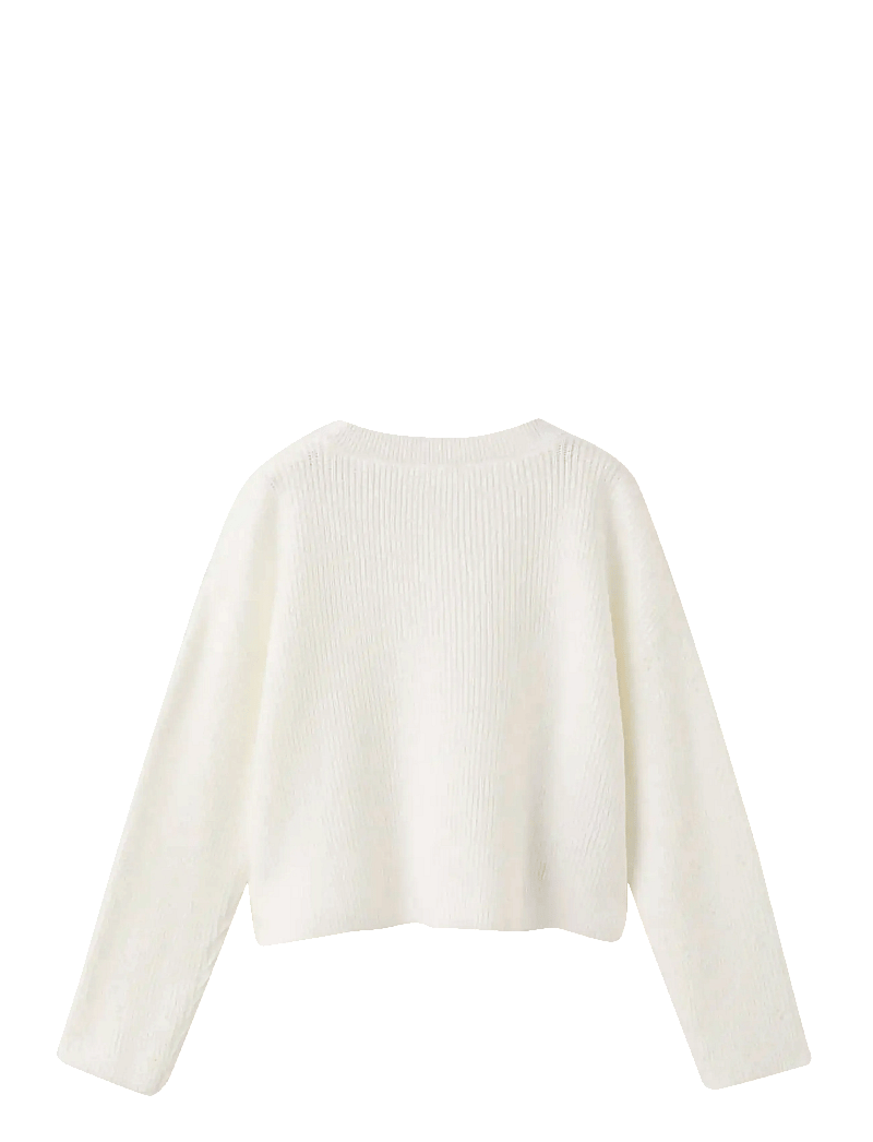 Mango - Openwork detail knit cardigan - koftor - natural white - 1
