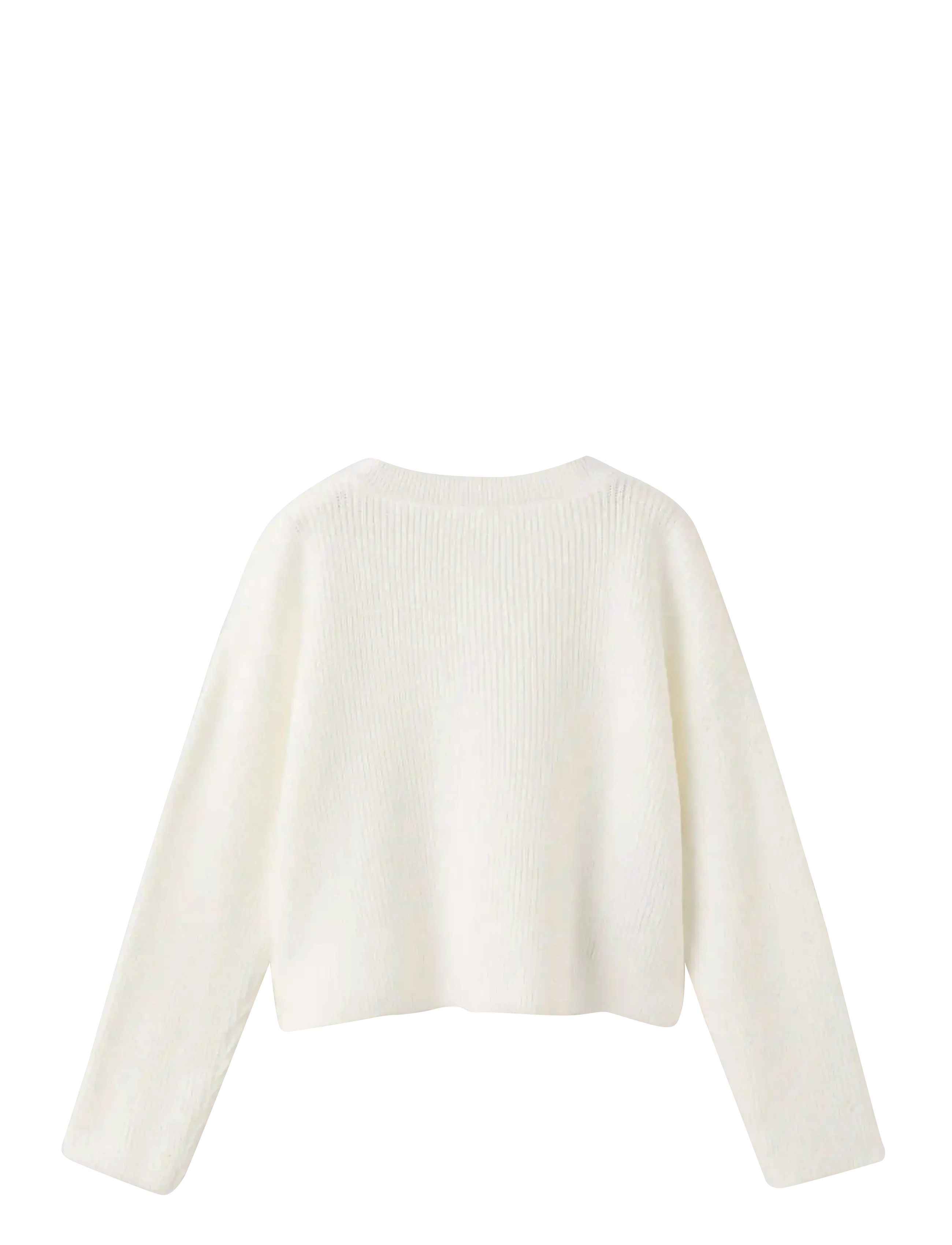 Mango - Openwork detail knit cardigan - cardigans - natural white - 1