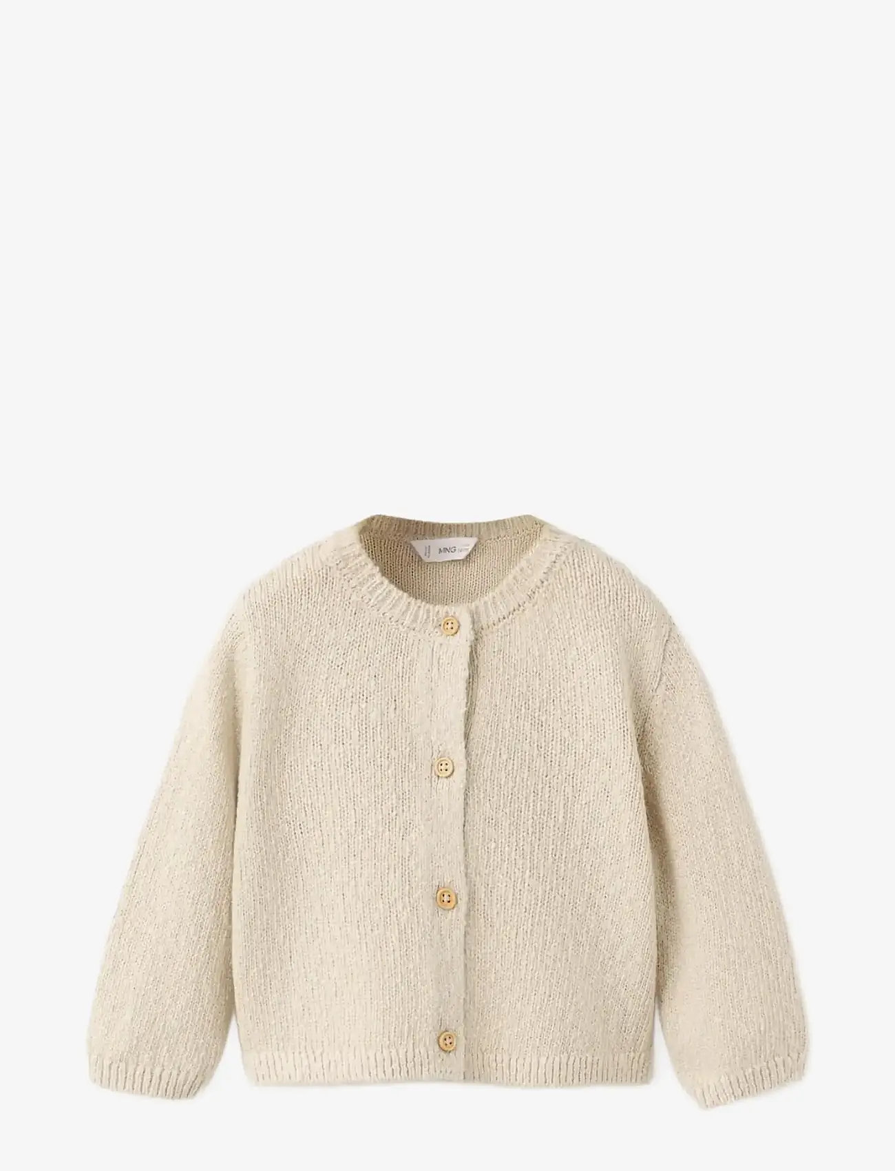 Mango - Knitted button cardigan - light beige - 0