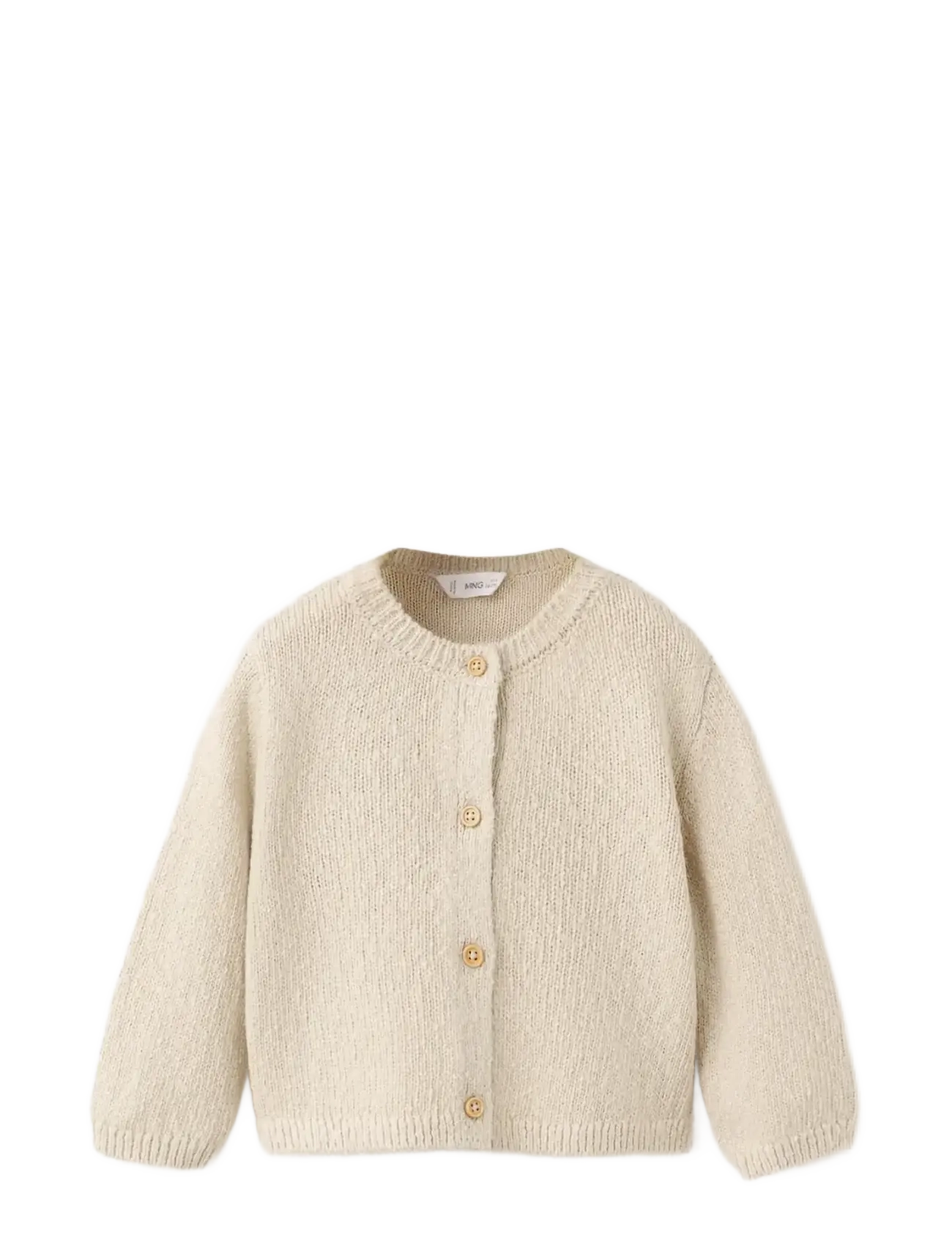 Mango Knitted button cardigan - Stickat - LIGHT BEIGE / beige