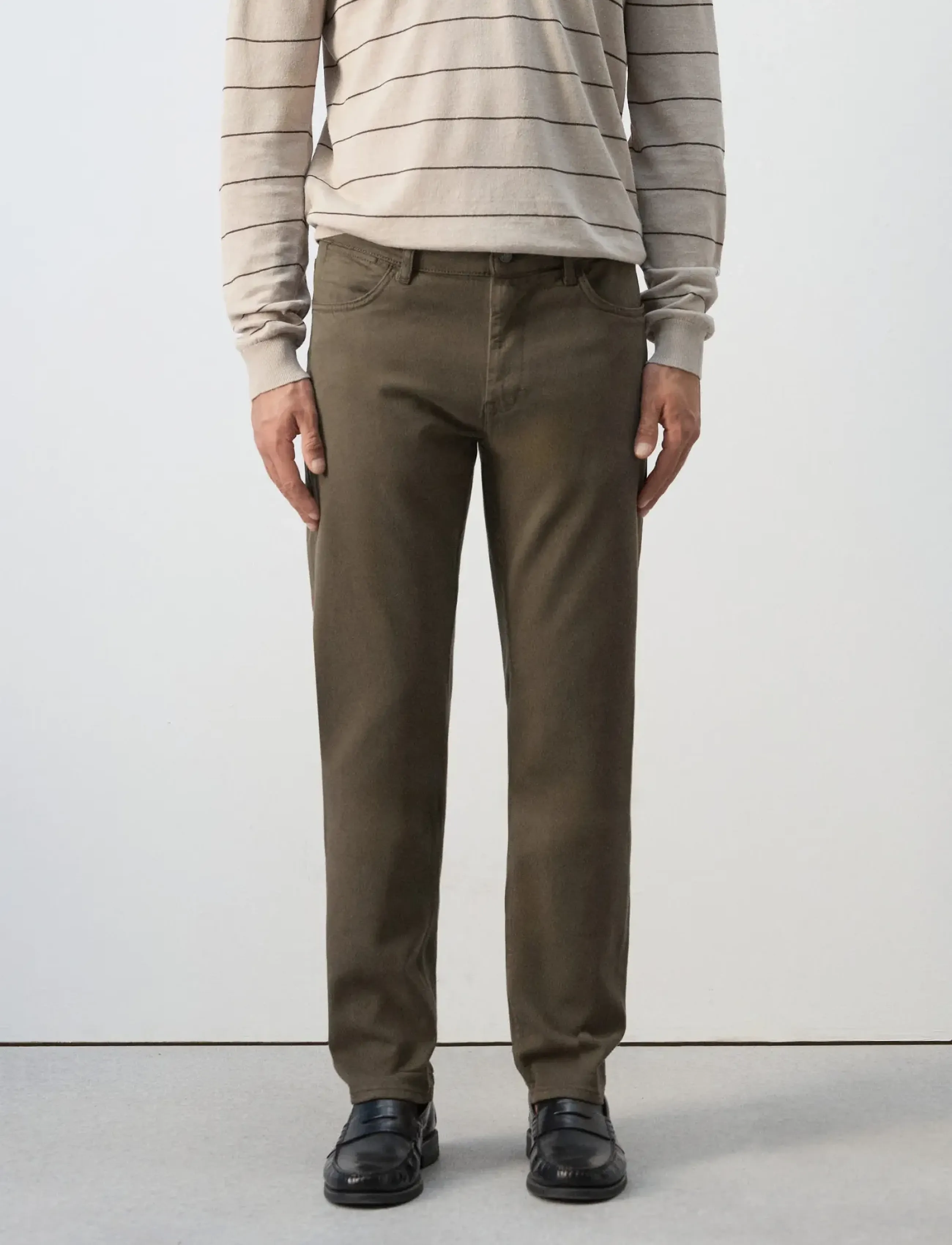 Mango Slim fit Ultra Soft Touch Patrick jeans - Mango - BEIGE - KHAKI / khaki/green