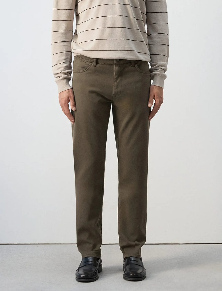 Mango - Slim fit Ultra Soft Touch Patrick jeans - slim fit jeans - beige - khaki - 0