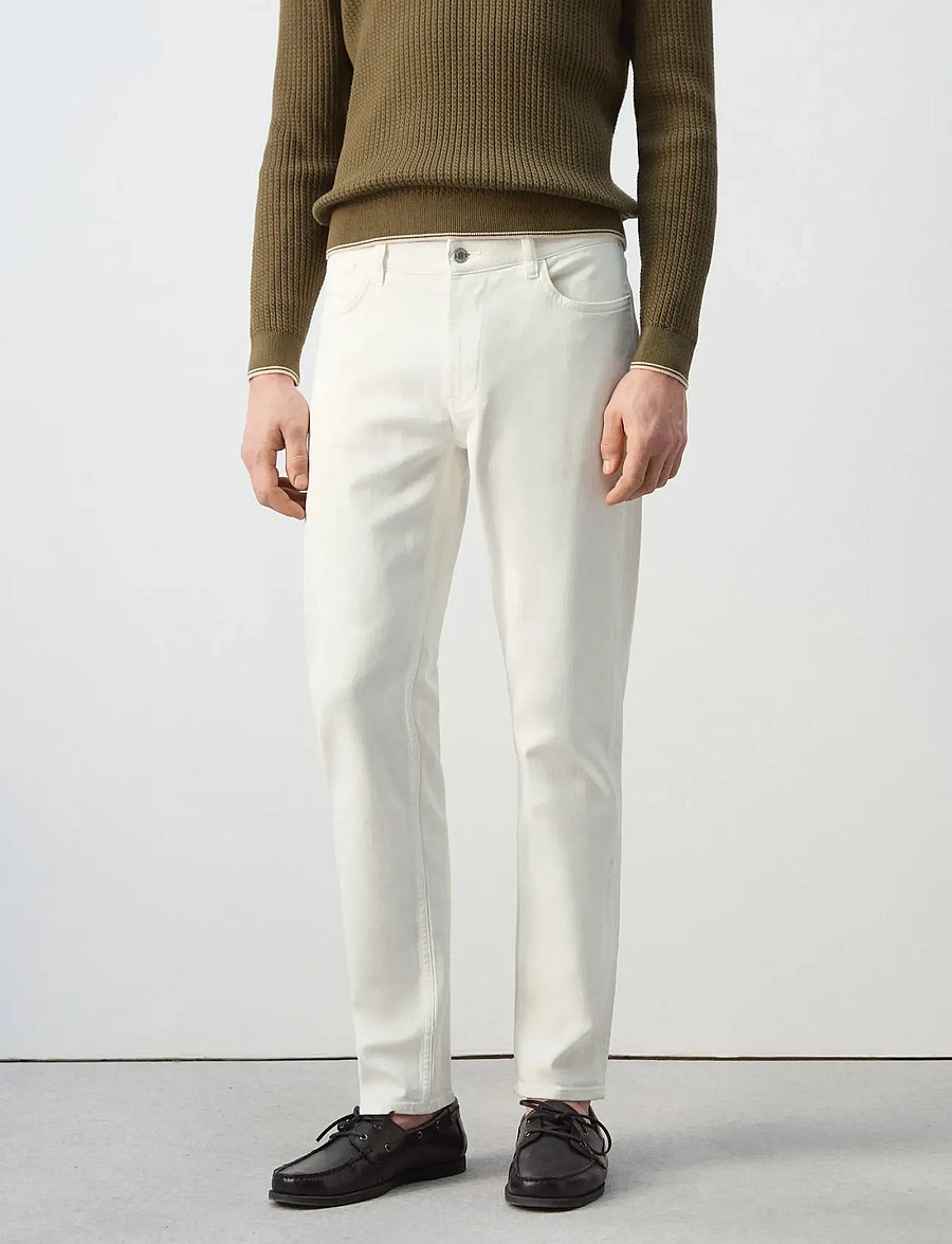 Mango - Slim fit Ultra Soft Touch Patrick jeans - slim fit jeans - natural white - 0