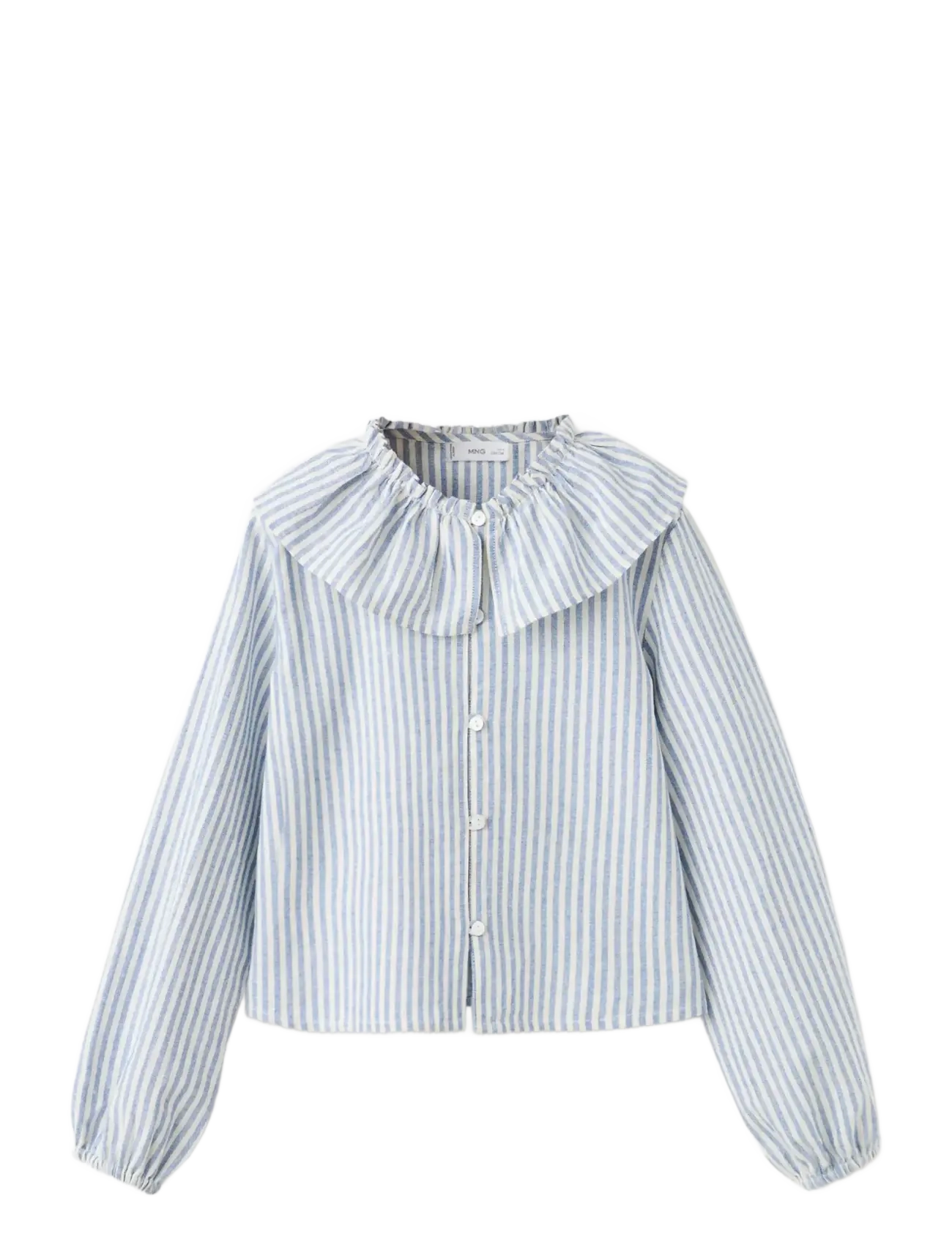 MANGO Babydoll Stripe Shirt Blau - 140 - Kinder