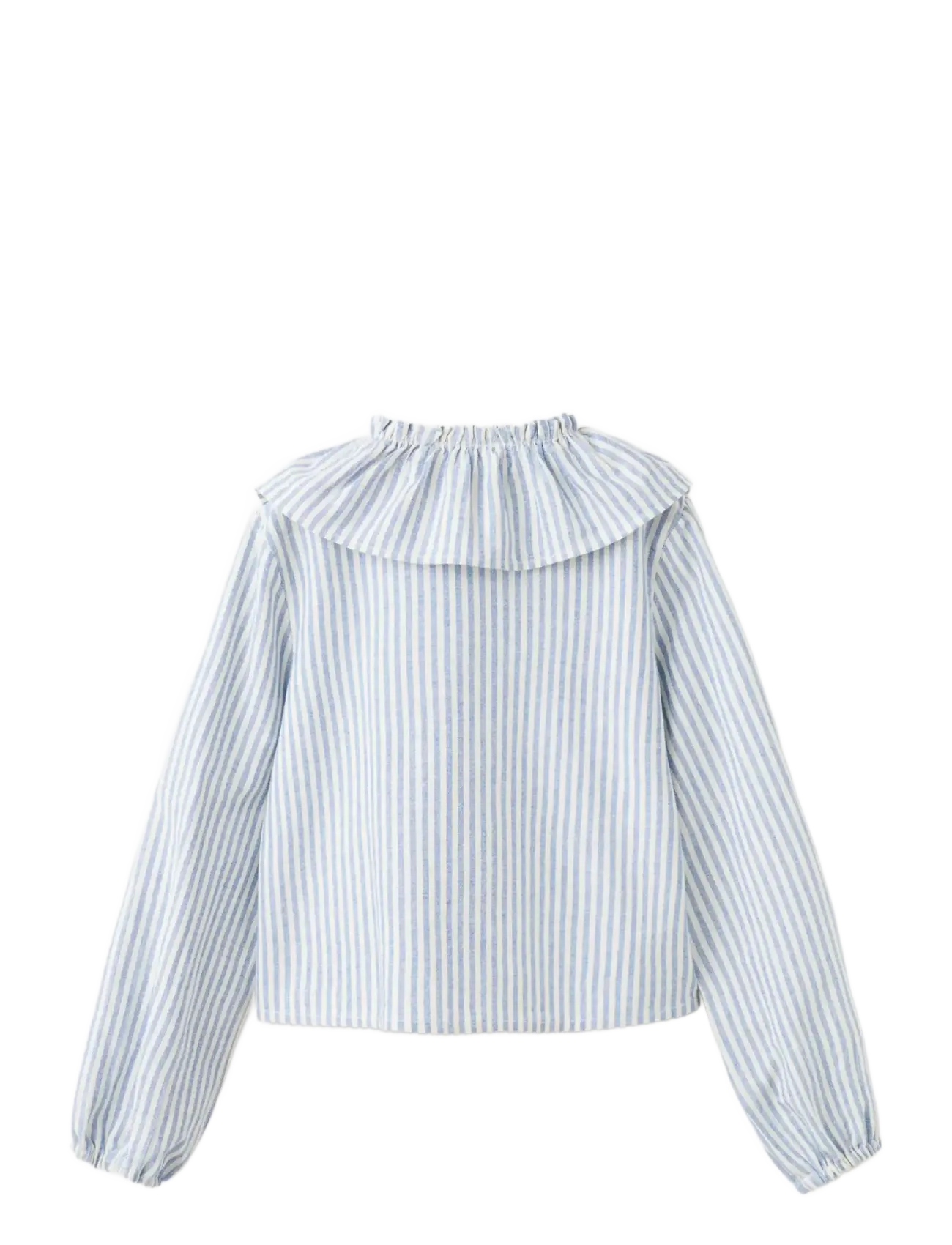 Mango - Babydoll stripe shirt - langærmede skjorter - medium blue - 1