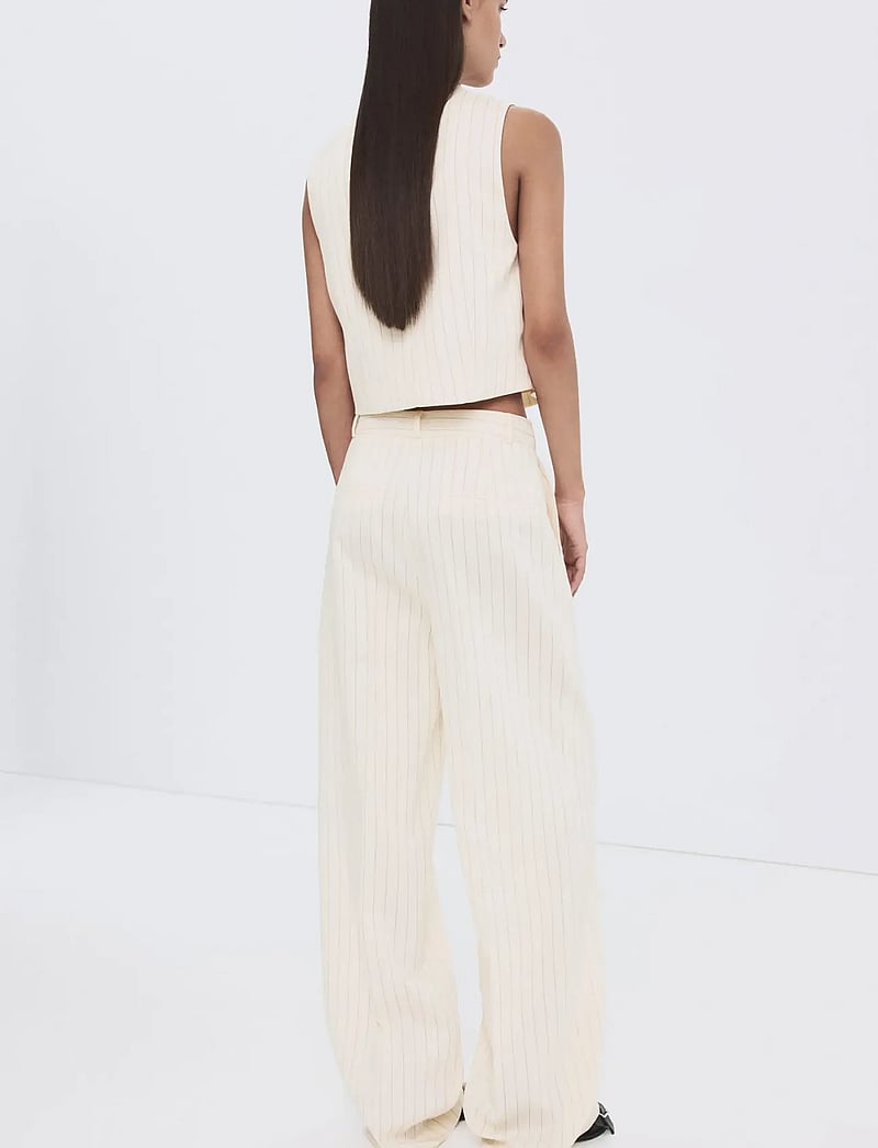 Mango - Pinstripe suit trousers - habitbukser - natural white - 2