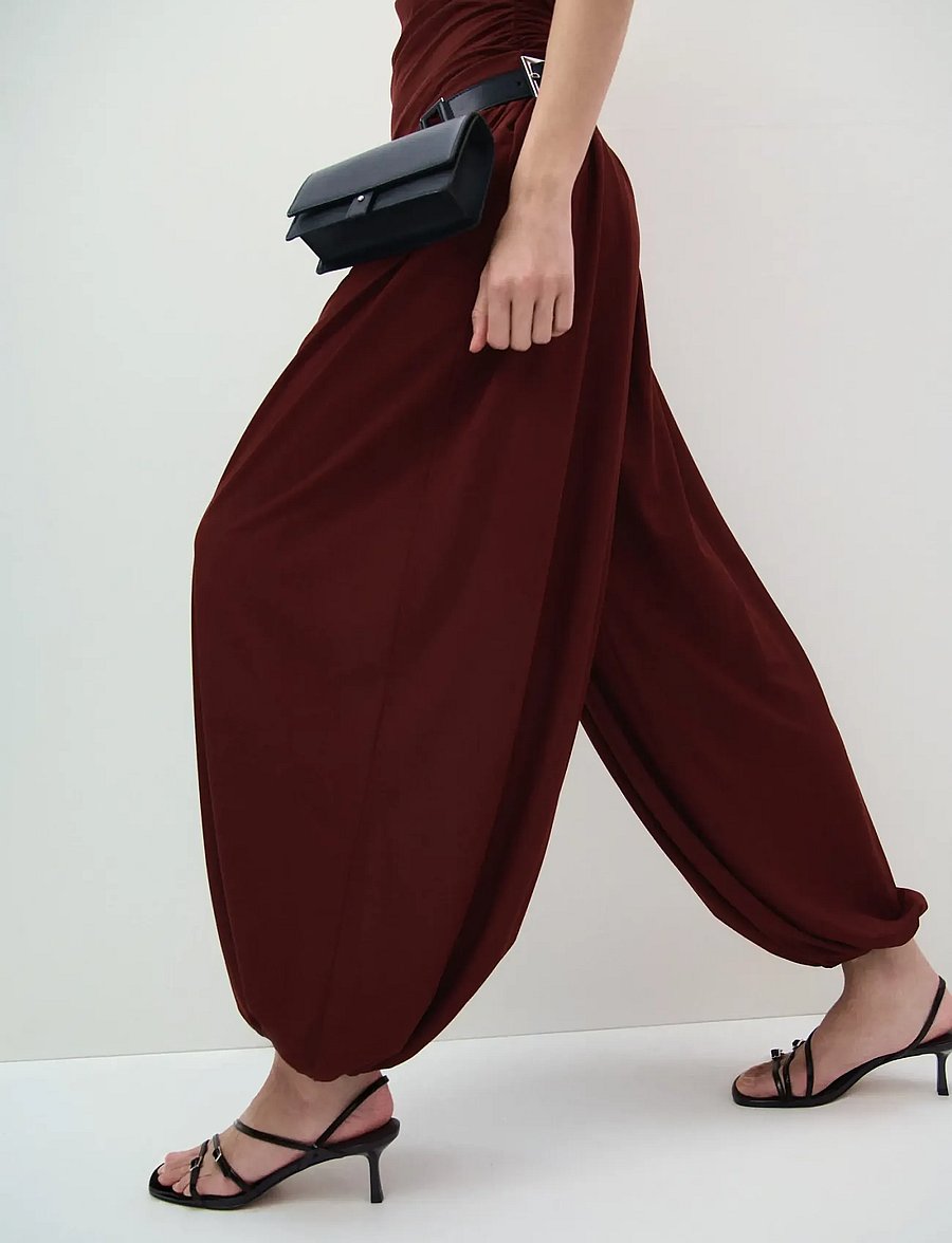 Mango - Mid-rise harem pants - barrelbyxor - rust - copper - 0