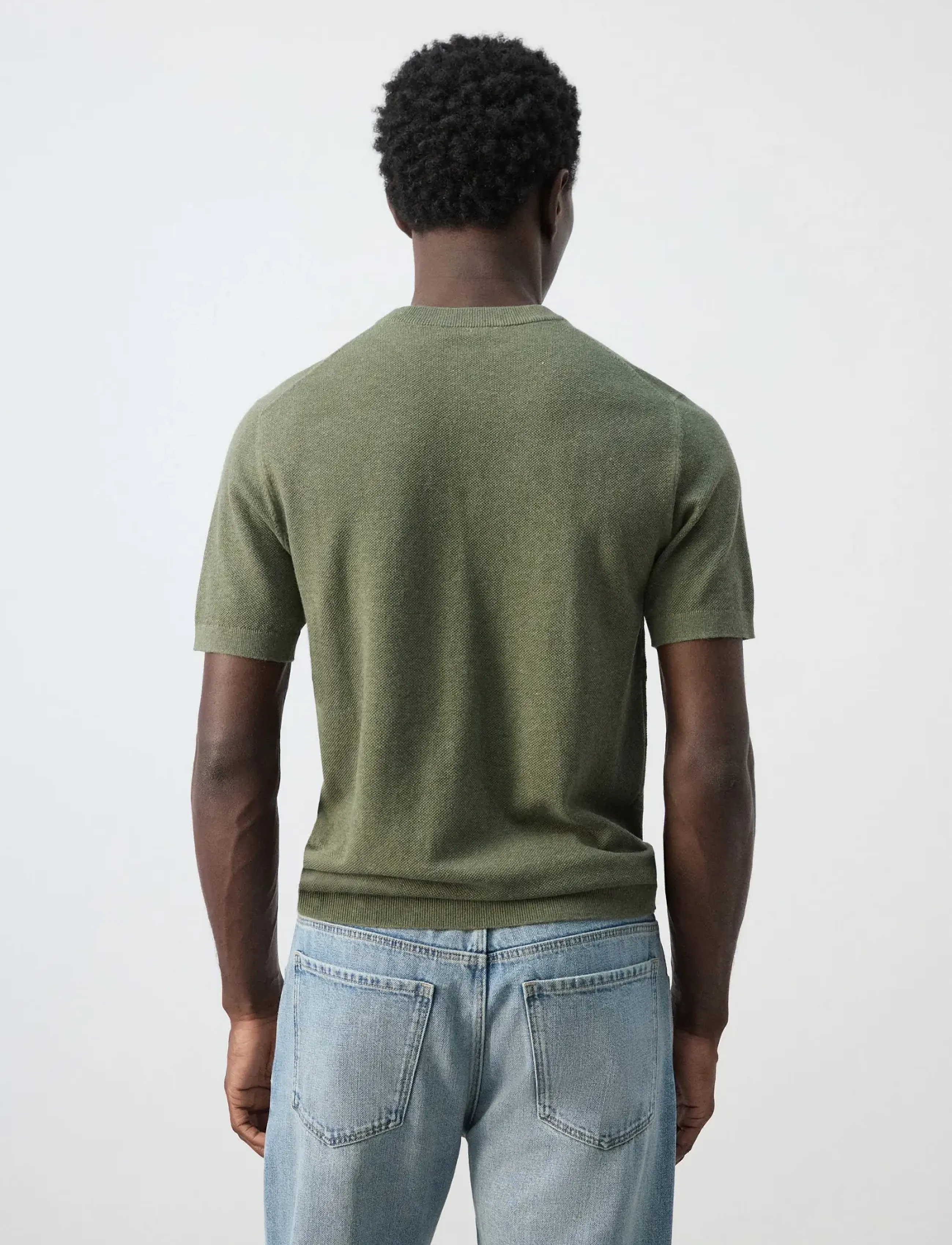 Mango - Cotton fine-knit t-shirt - najniższe ceny - medium green - 2