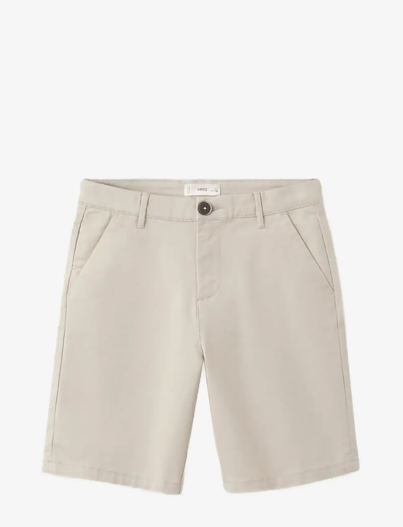 Mango - Cotton Bermuda shorts - chino shorts - lt pastel brown - 1