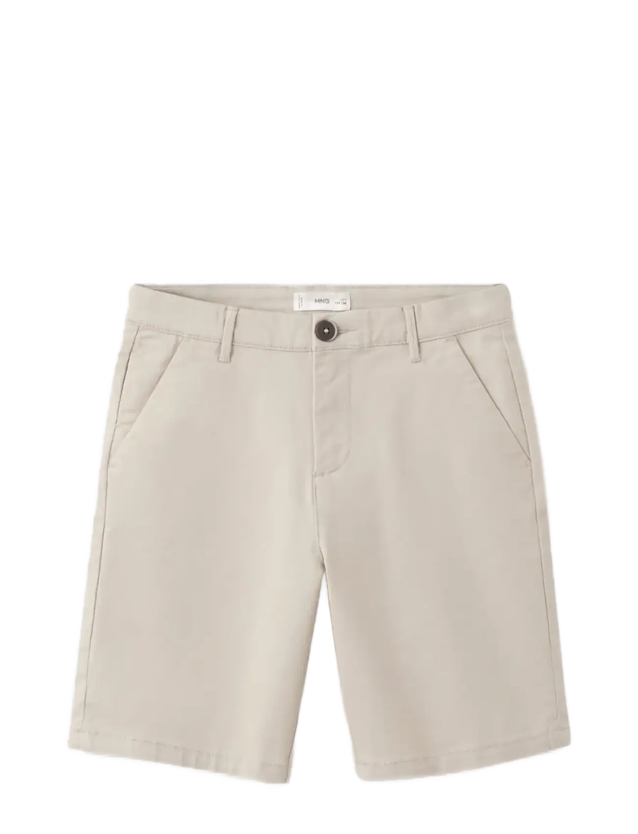 Mango Cotton Bermuda shorts - Vis alt - LT PASTEL BROWN / beige