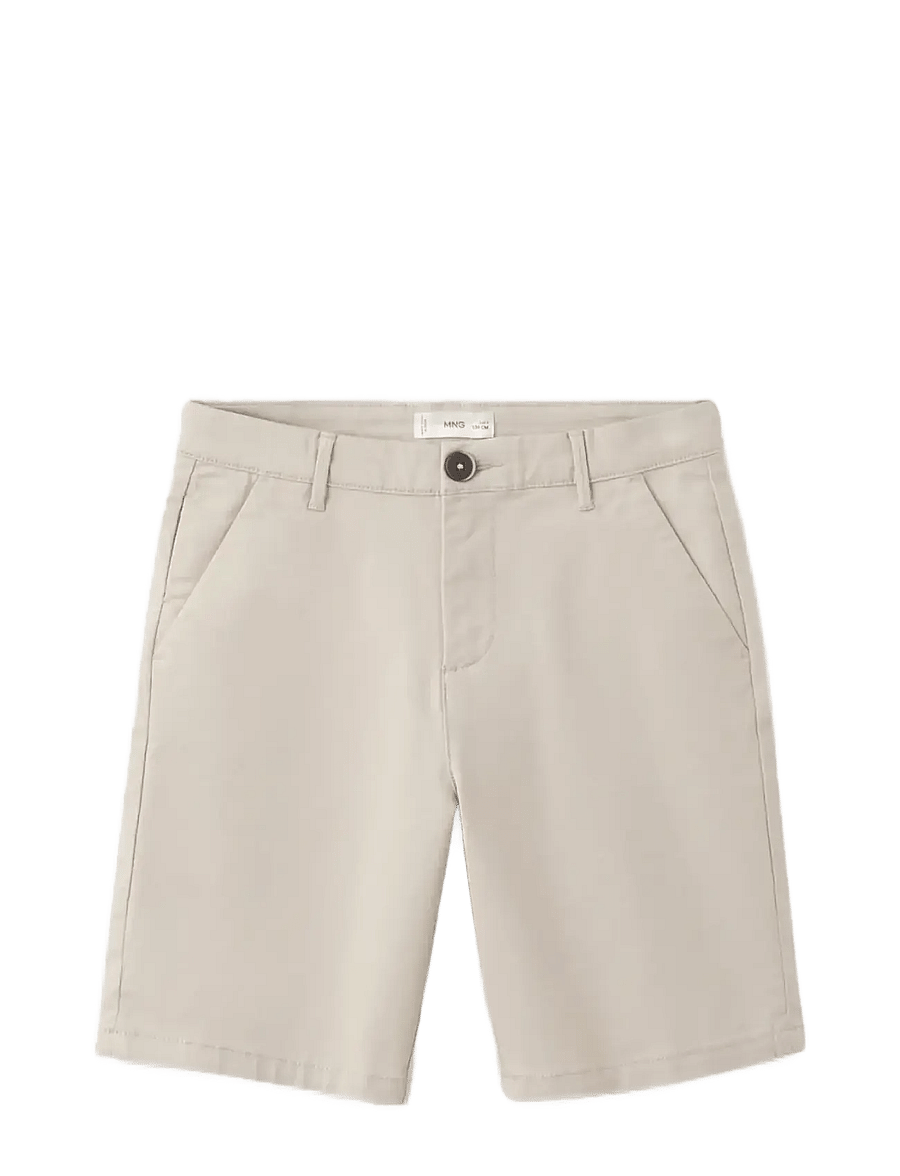 Mango - Cotton Bermuda shorts - chino shorts - lt pastel brown - 1