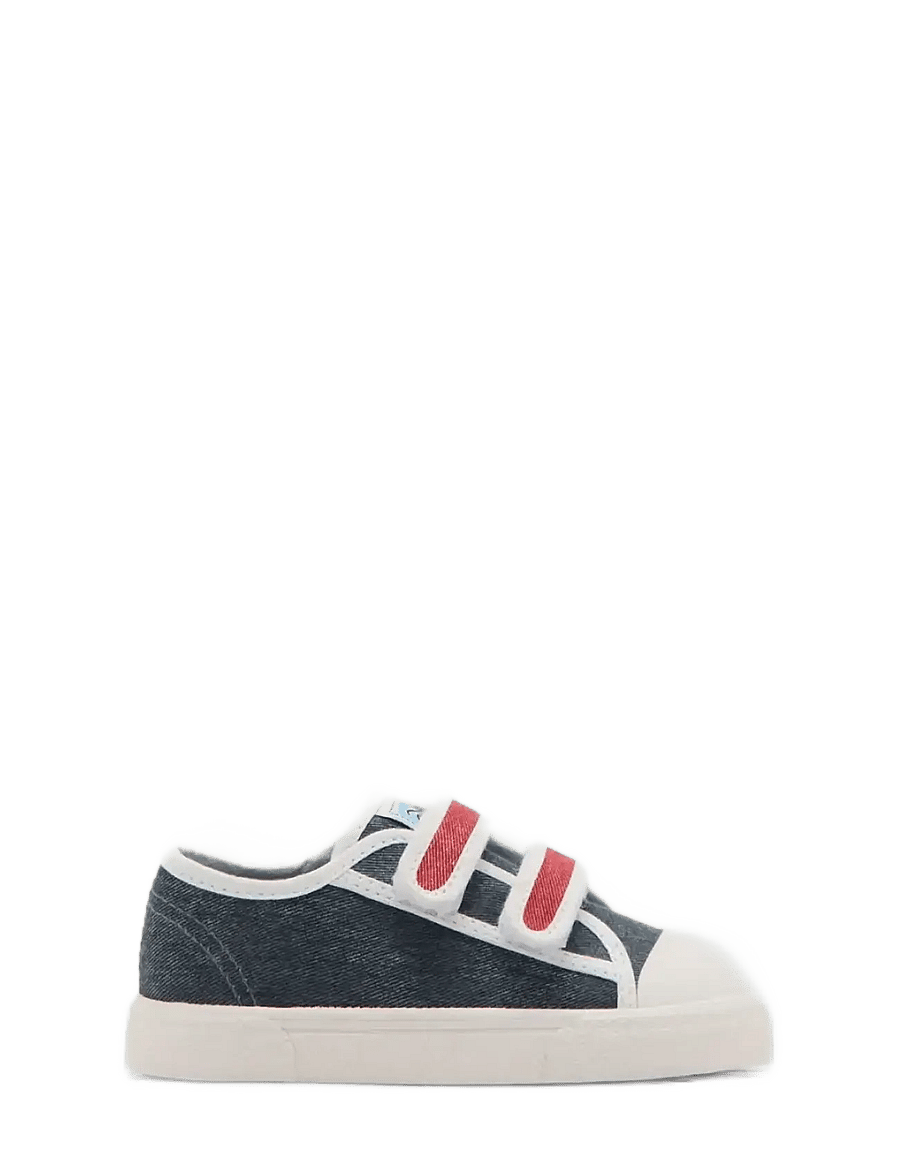 Mango - Two-tone velcro trainers - kangaskengät - medium blue - 0